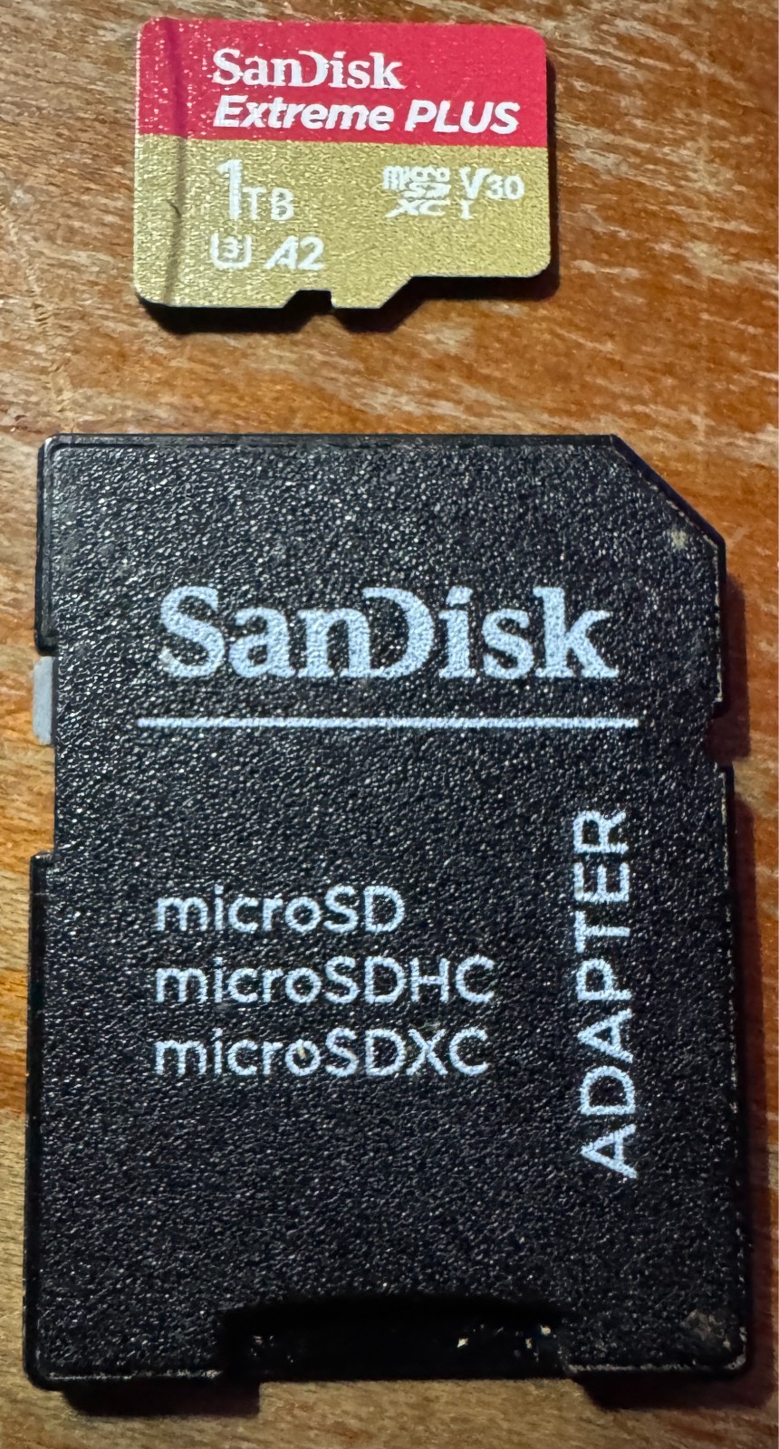 Sandisk 1TB Extreme PLUS microSDXC Class 10 A2 UHS-3 V30 Memory Card w/ Adapter