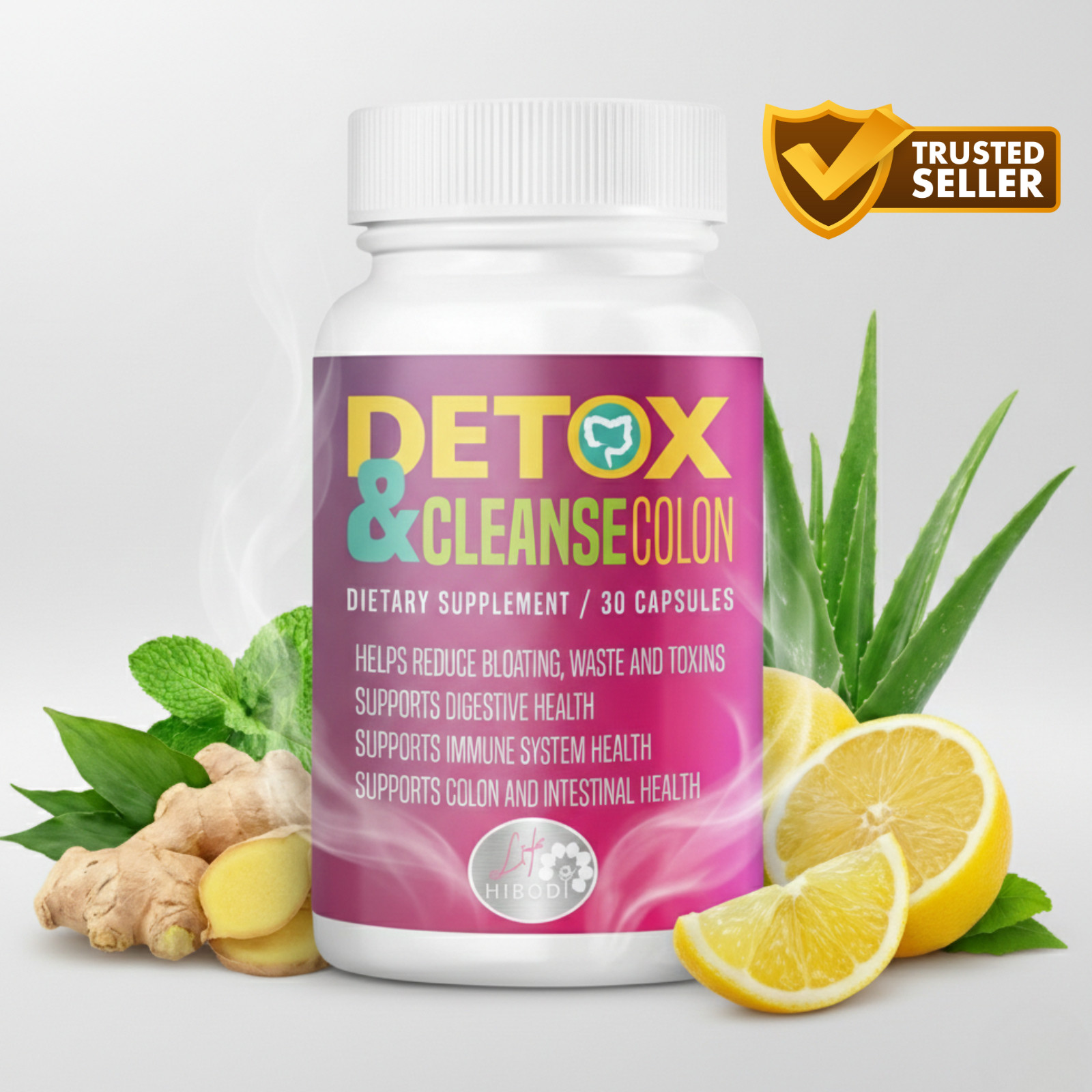 Detox & Cleanse Colon by Hibody (Excellent Product-Fast Results-Brand New)