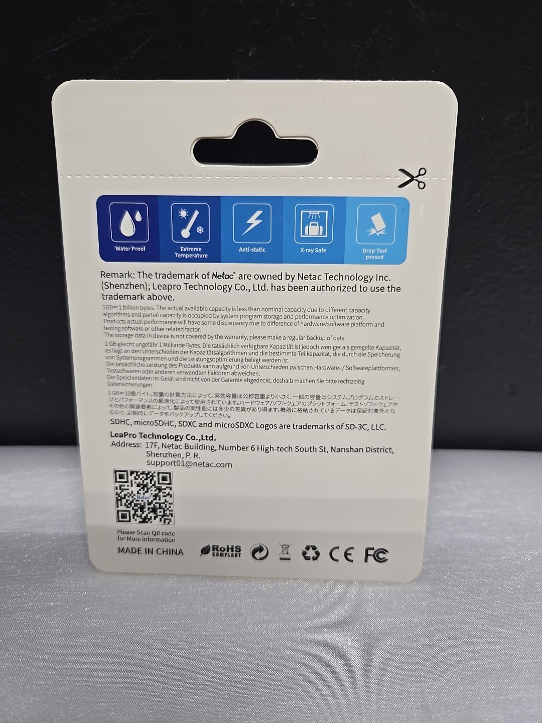 Netac - 128GB- Micro SD XC I - Class 10- Full HD Video