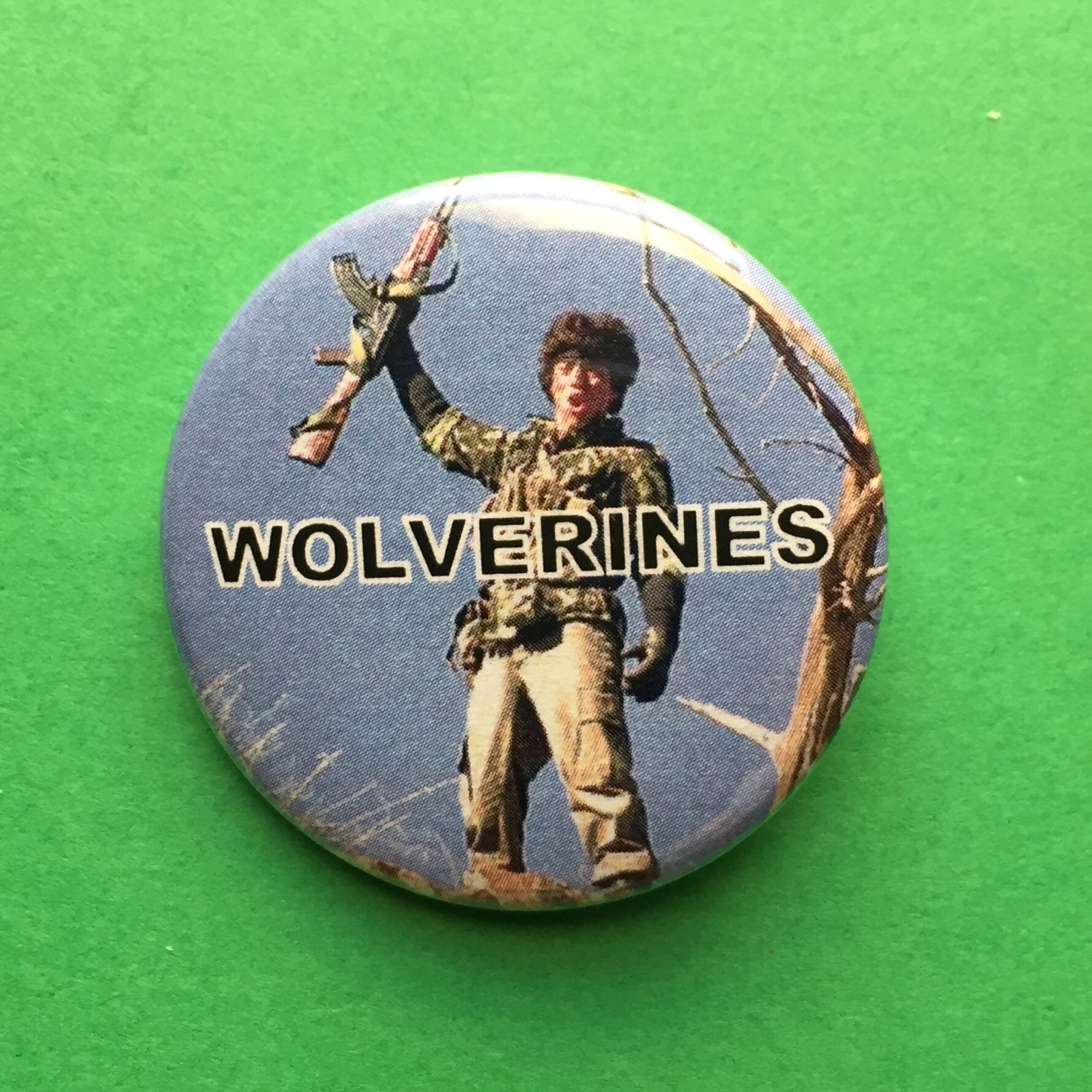 Wolverines Red Dawn America Freedom Revolution Pinback Button 1.5"