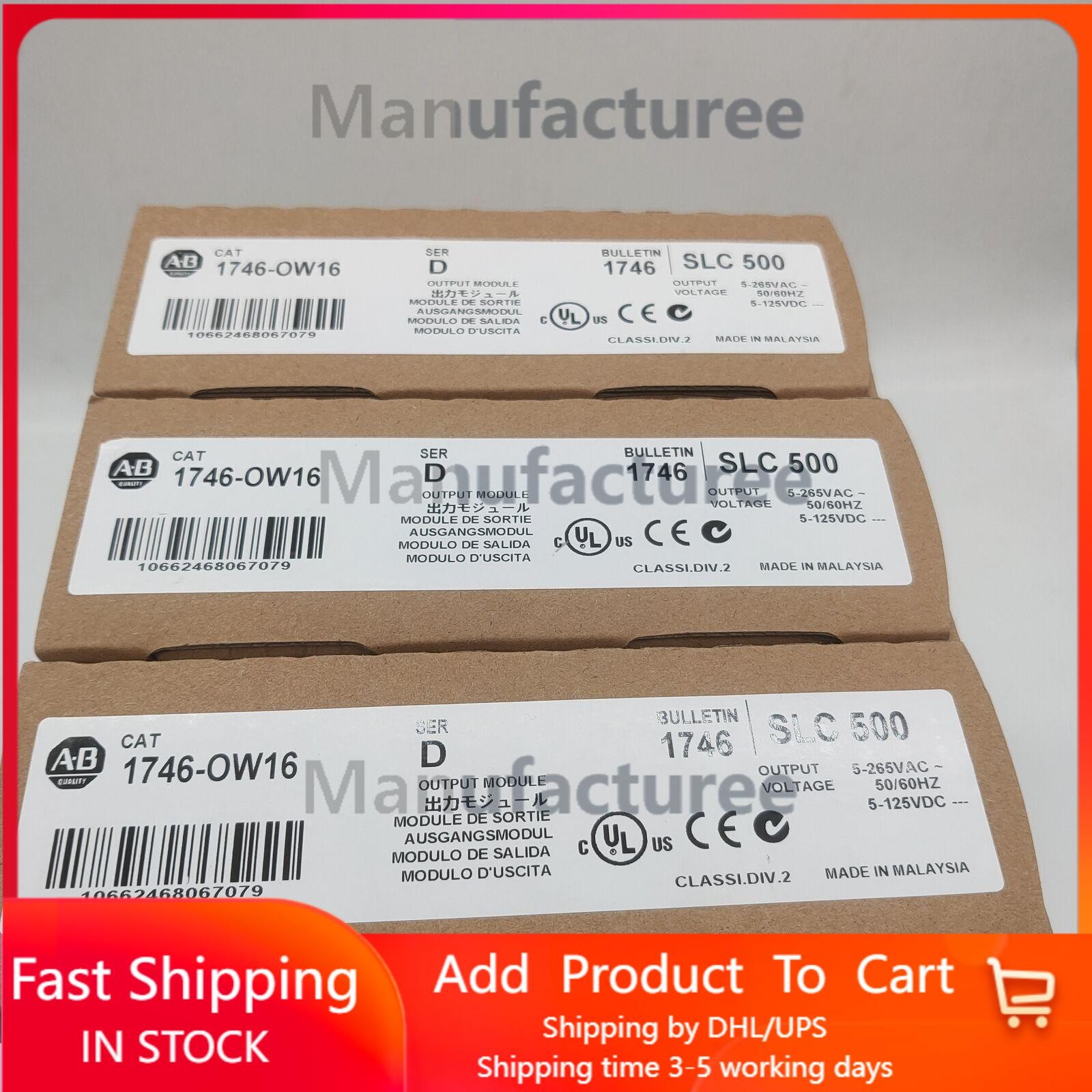 NEW Sealed 1746-OW16 Allen-Bradley 1746OW16 SLC 500 SerD PLC Output Module STOCK
