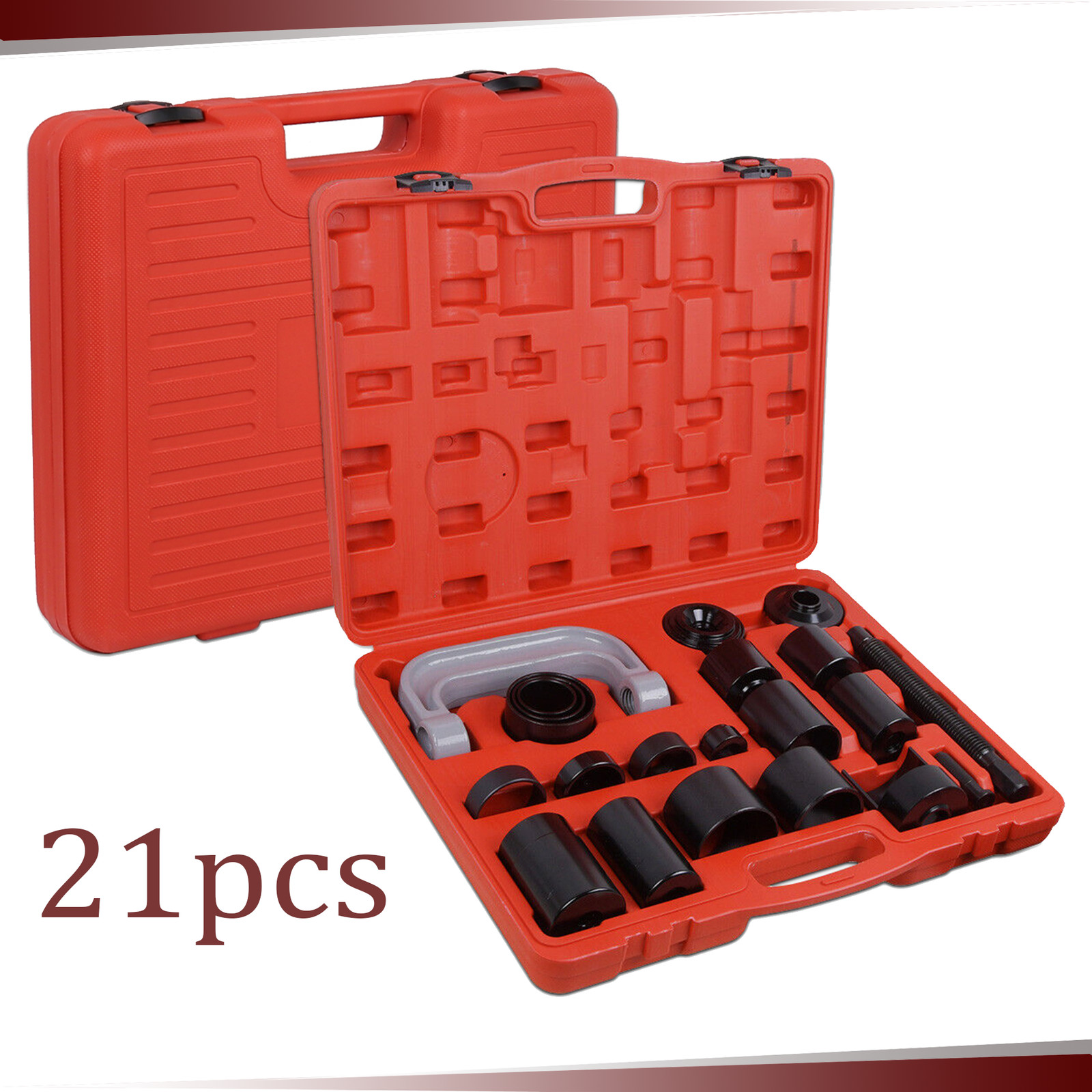 21PC C-PRESS BALL JOINT MASTER SET SERVICE KIT REMOVAL INSTALLER 2/4WD AUTO