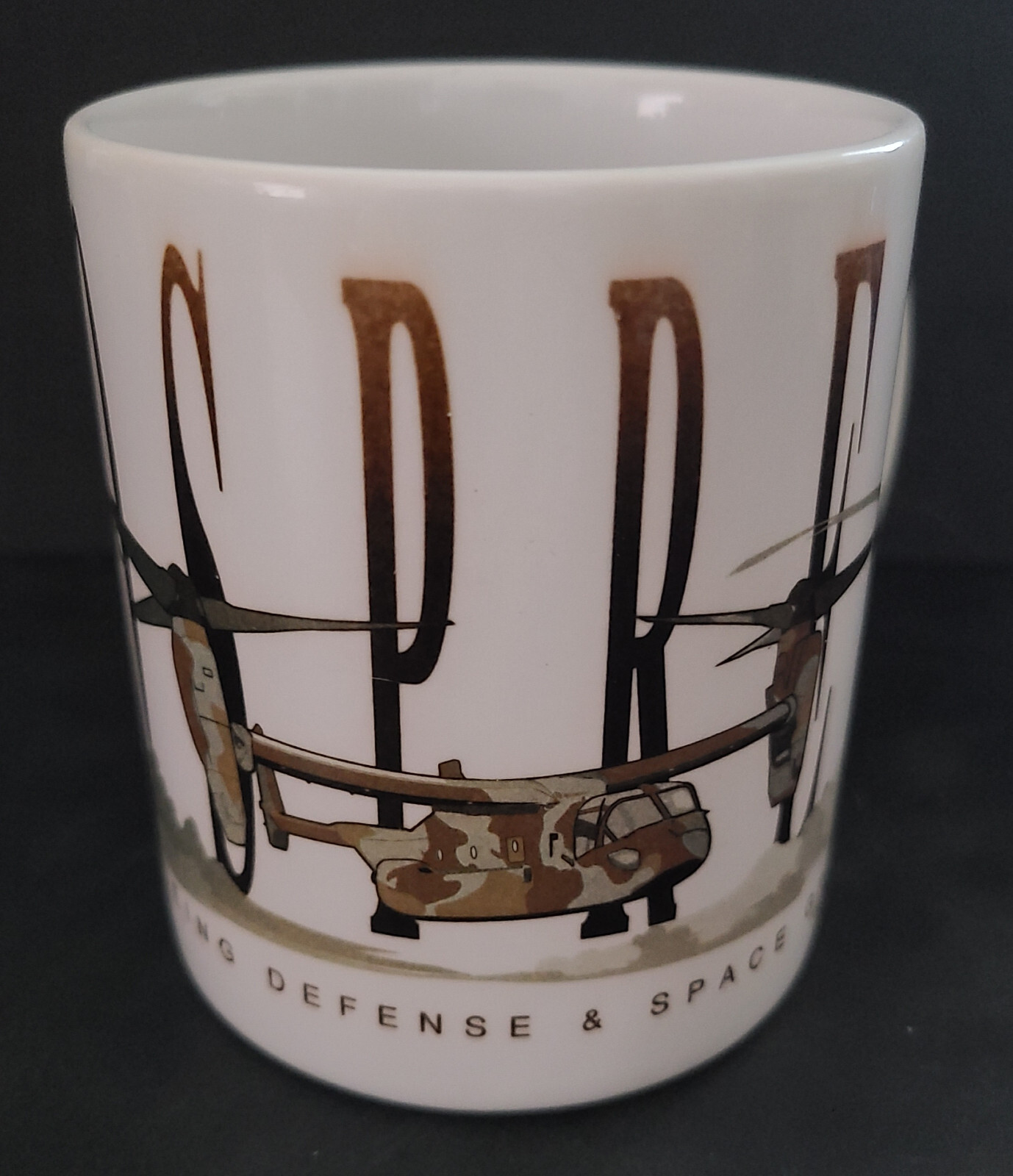 Vintage OSPREY Boeing Defense & Space Group 1992 Promo Military Aircraft Cup Mug