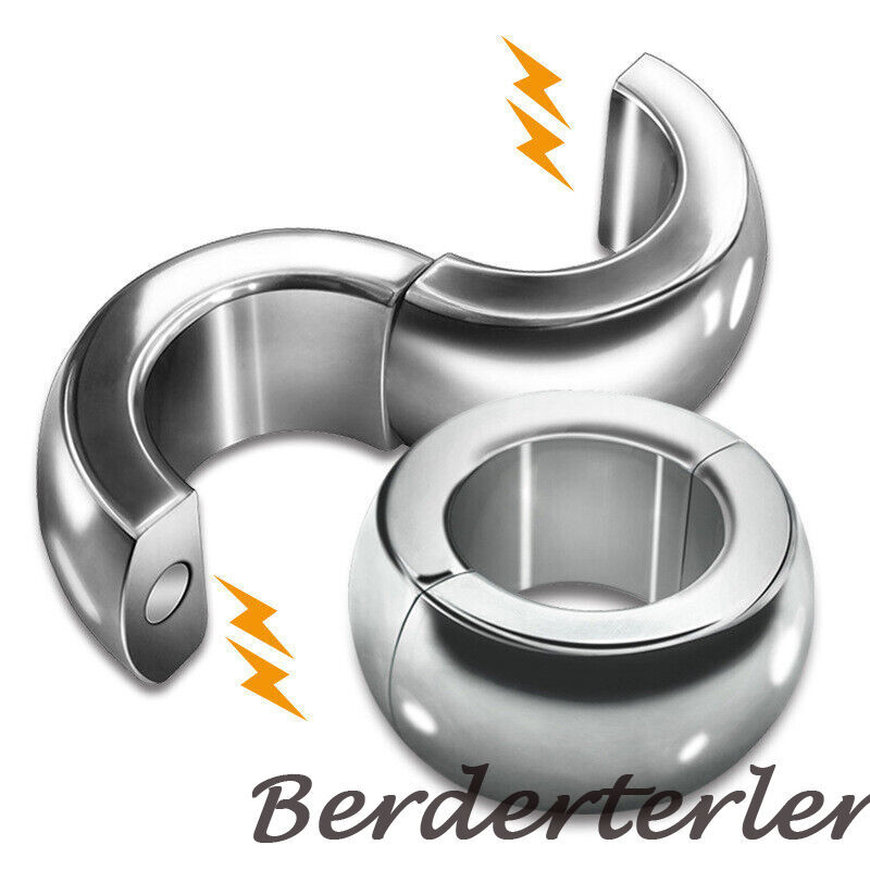 Magnetic Ball Stretcher Scrotum Penis Rings Weight Heavy Duty Stainless Steel