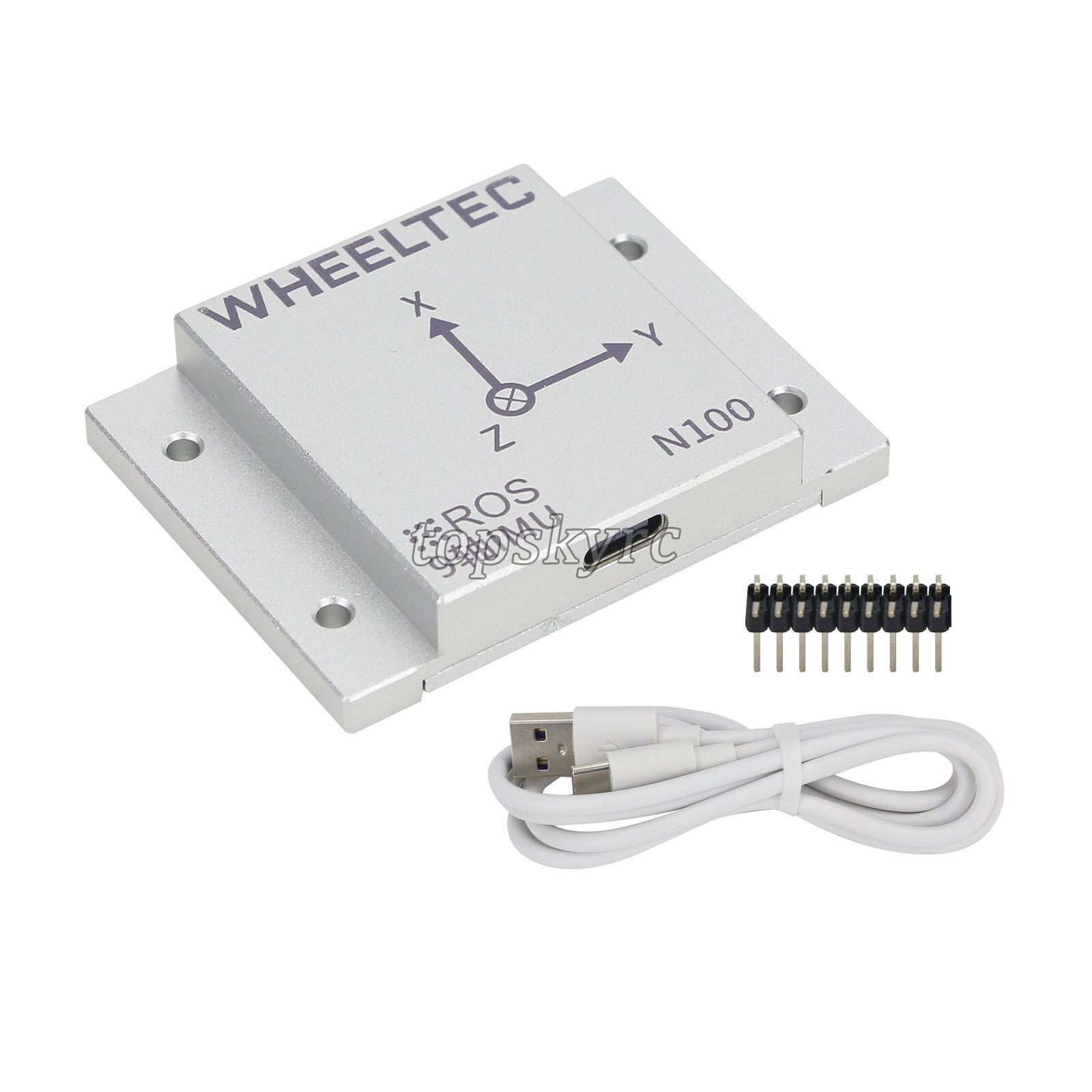 WHEELTEC N100 IMU Module w/ Metal Shell 9-Axis Attitude Sensor Magnetometer USB