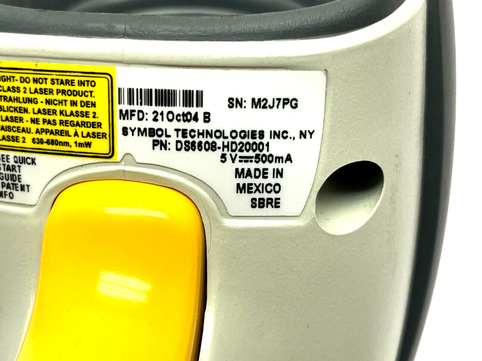 Symbol DS6608-HD20001 Barcode Scanner