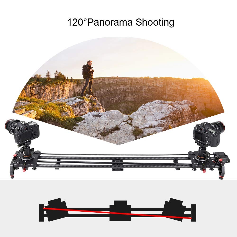 GVM Great Video Maker Camera Motorized Slider,48"/120CM,Automatic Round