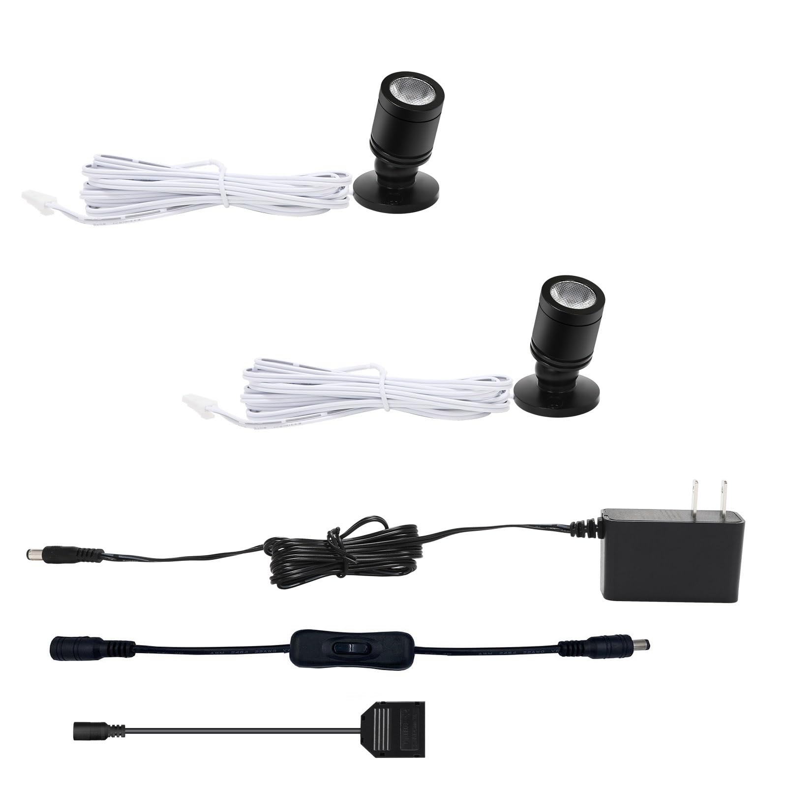Taysing LED Spot Light Soft White-2 Pack, Pack Push Switch