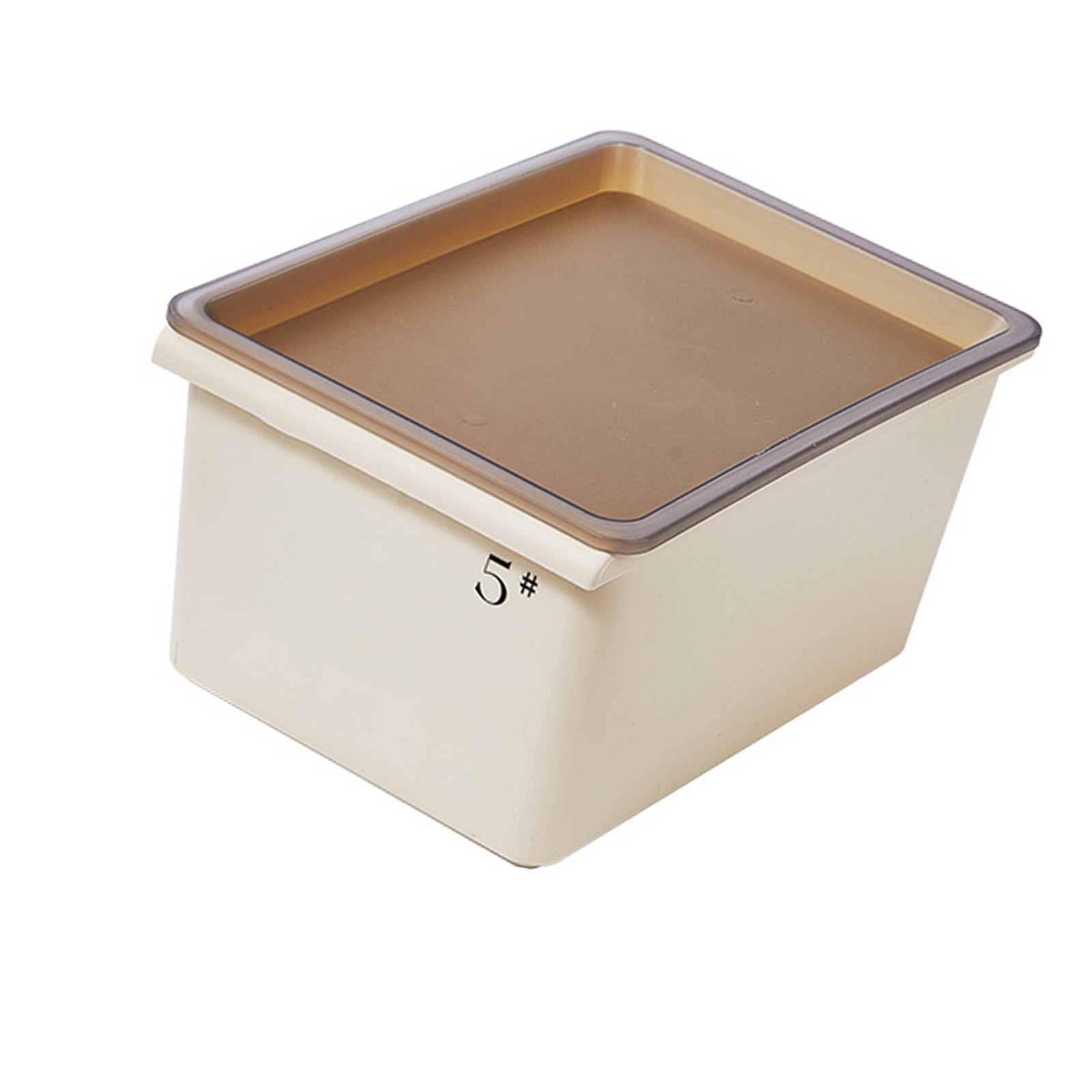 Ample Capacity Storage Bin Trendy Aesthetic Organizer Box Plastic Material