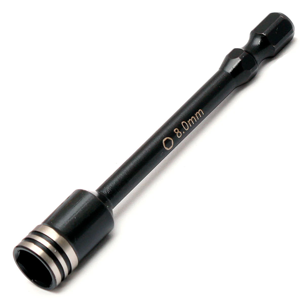NEW Powerhobby Nut Driver Bit 8.0mm 1/4" Steel Drive Tip 8mm