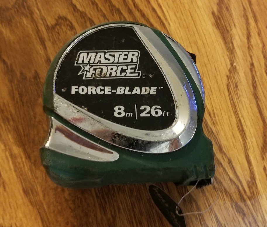 MASTER FORCE FORCE BLADE 8 M 26 FEET BELT CLIP TAPE MEASURE