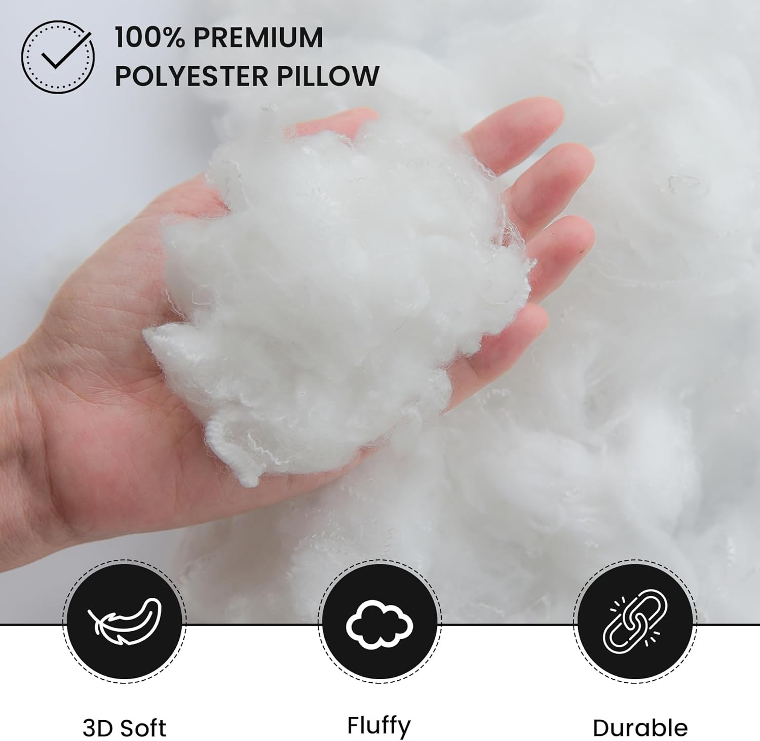 Foamily Throw Pillow Insert 18x18 (Set of 4) Premium Decorative Pillows