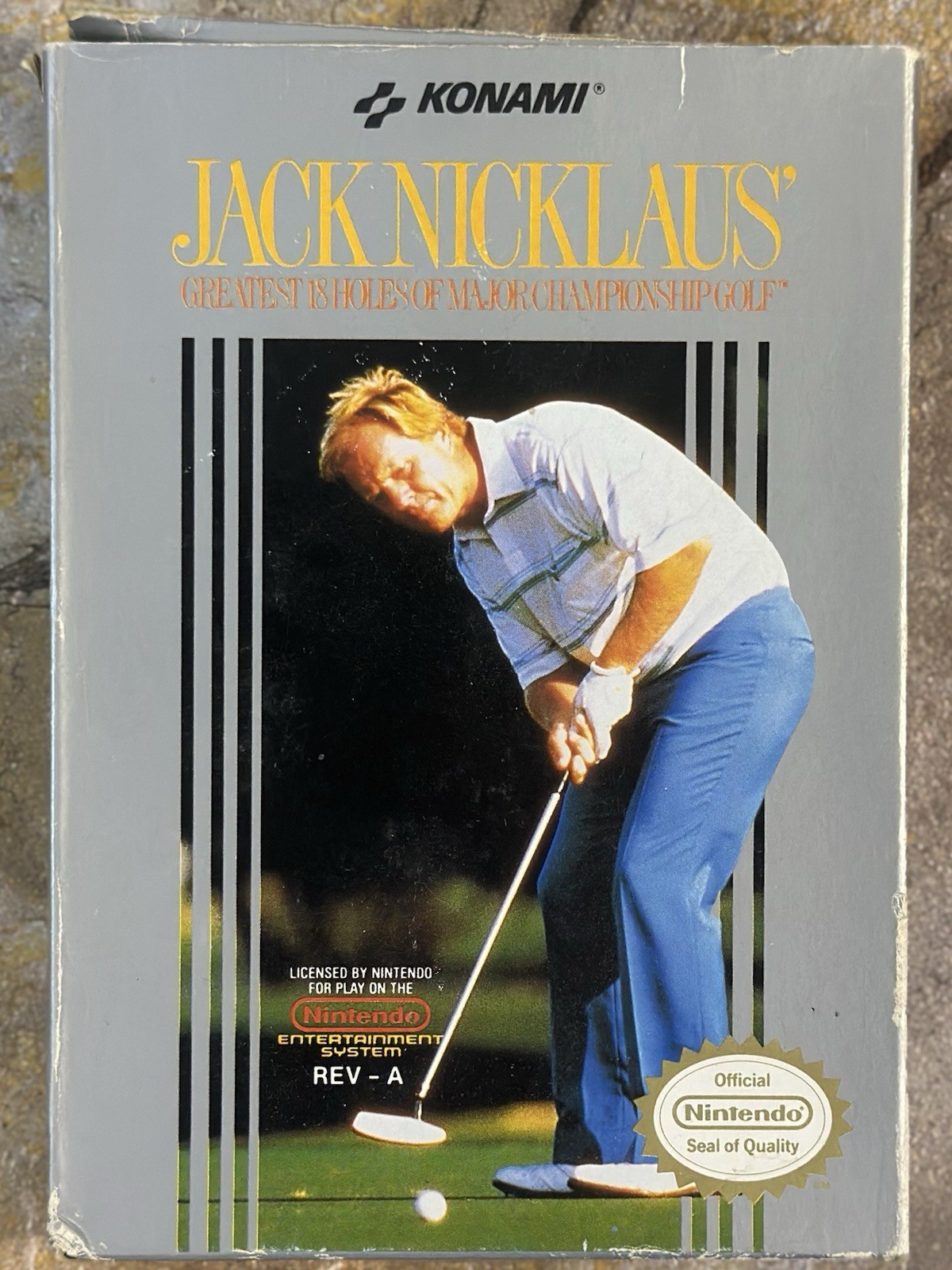 Jack Nicklaus' Greatest 18 Holes of Major Championship Golf Box - Nintendo NES