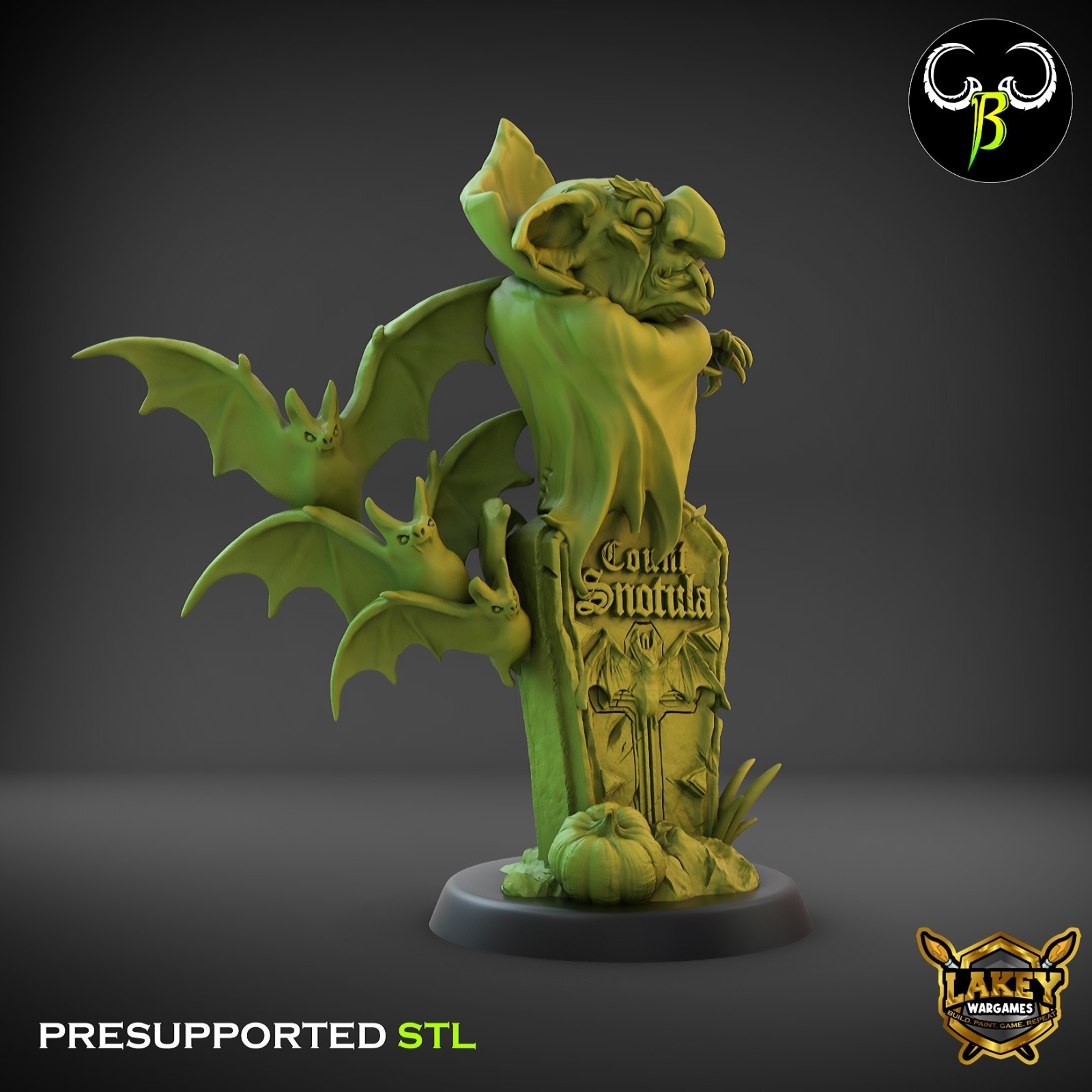 Count Snotula | Goblin | 3D Printed Miniature | Clay Beast Creation |
