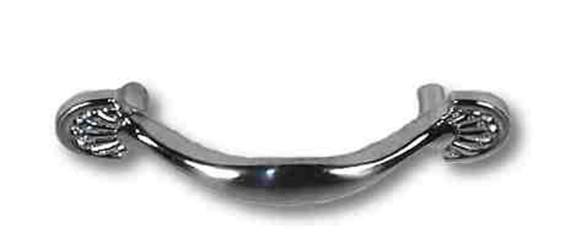 3" Patterned Pull Sterling Nickel