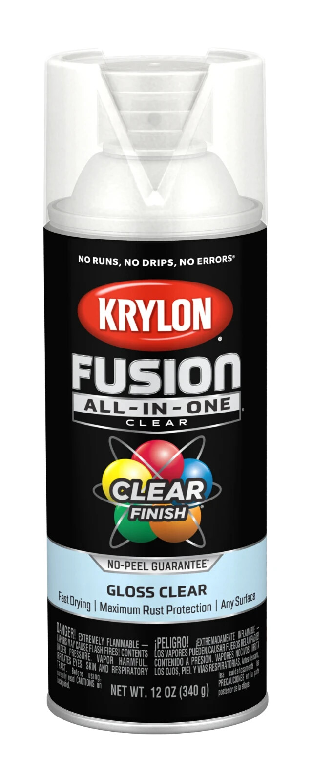 Krylon 2705 2 pack Gloss Clear Fusion All-In-One Clear sealer 12.oz