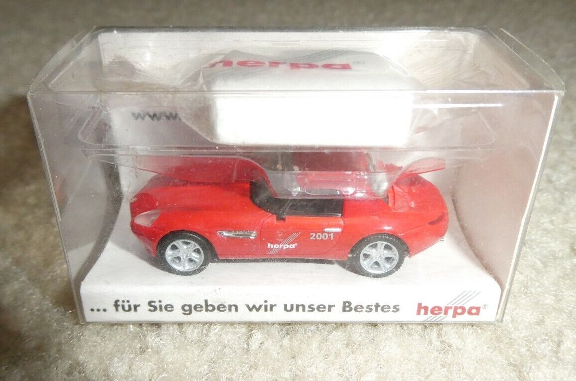 Herpa HO Scale 1:87 Herpa 2001 Nurnberg Toy Fair Red Promo Car NIP