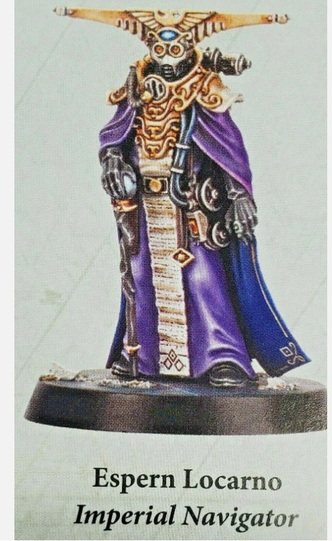 Warhammer 40k Espern Locarno Imperial Navigator Blackstone Fortress OOP on sprue
