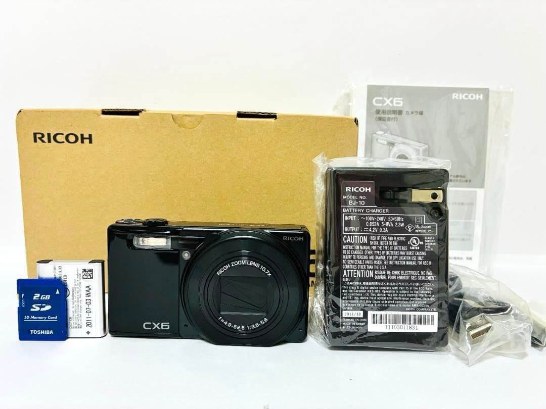 - Total Shutter Count: 6 Pcs - Ricoh CX6 Black