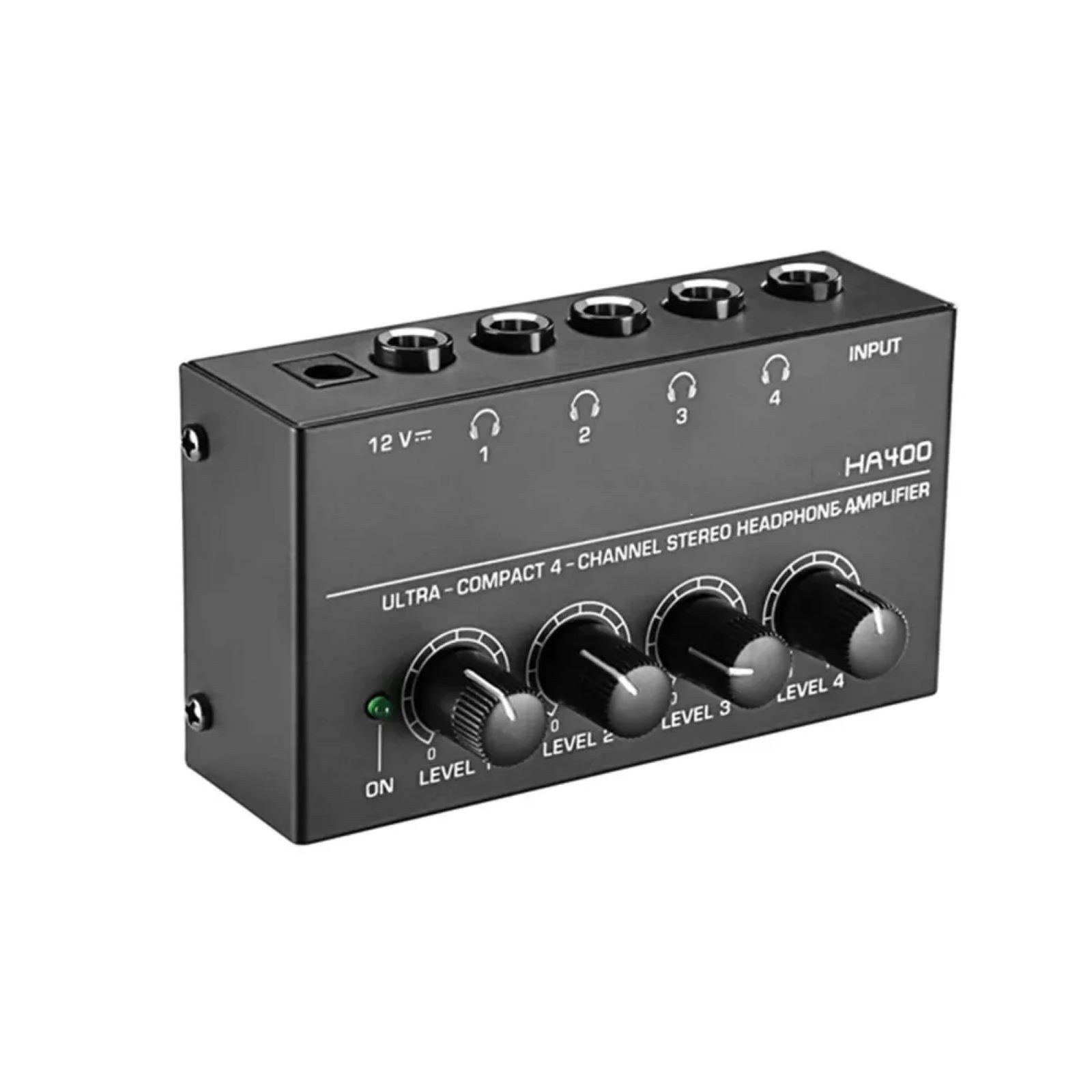 4 Channels Mini Stereo Headphone Ultra-Compact Audio Amplifier Accessories