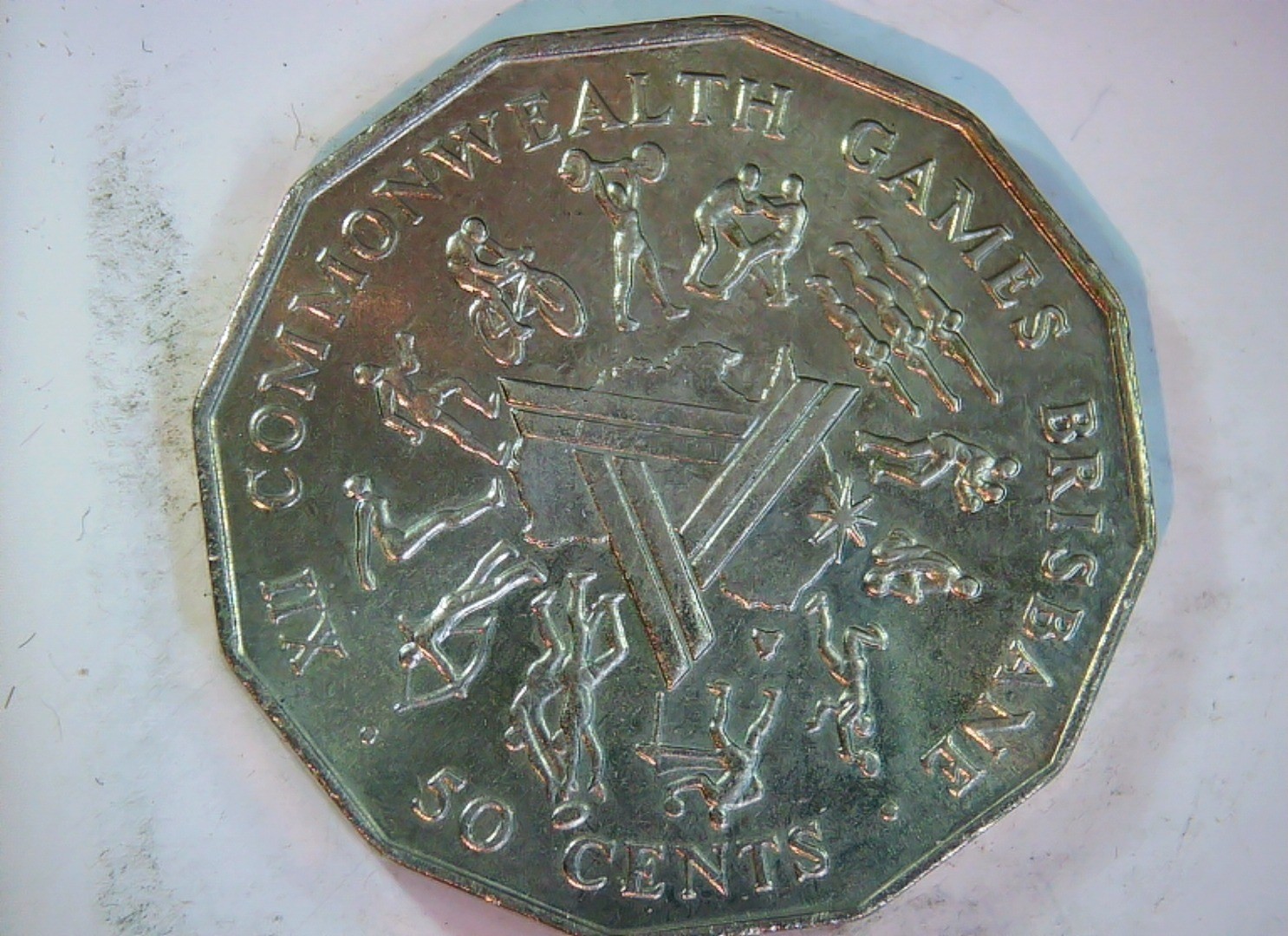 Australia 1982 50c Australian 50 Cents (XII Commonwealth Games, Brisbane) Coin