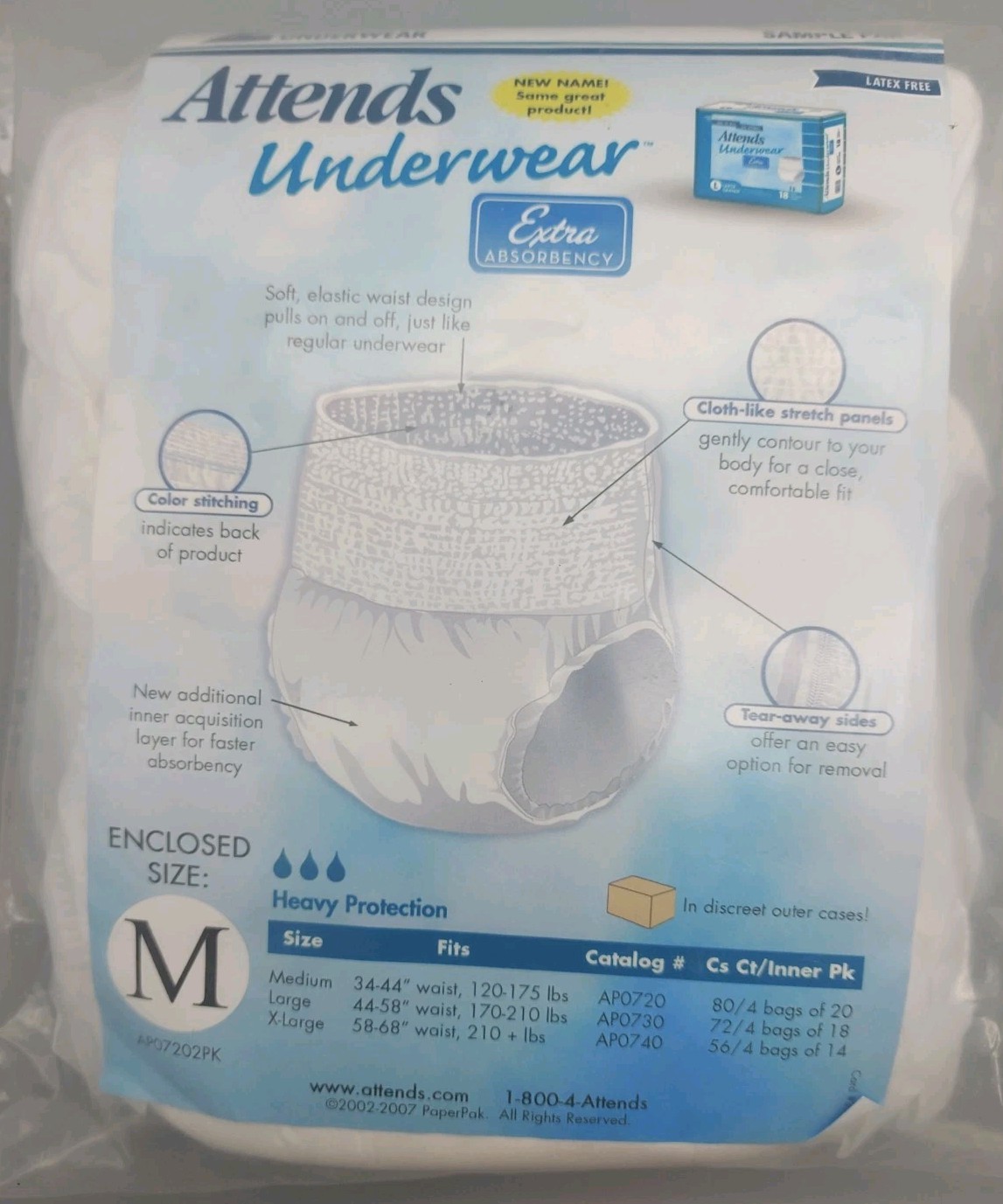 Attends Underwear Sample 2 Pak