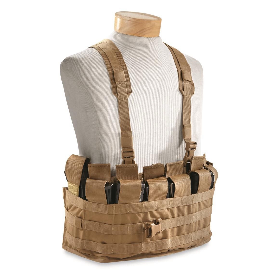 USMC Tactical Chest Rig MOLLE Nylon Coyote Brown One Size 8465-01-581-5668