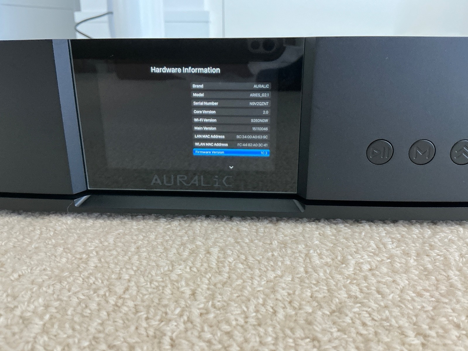 AURALIC ARIES G2.1 STREAMING TRANSPORT