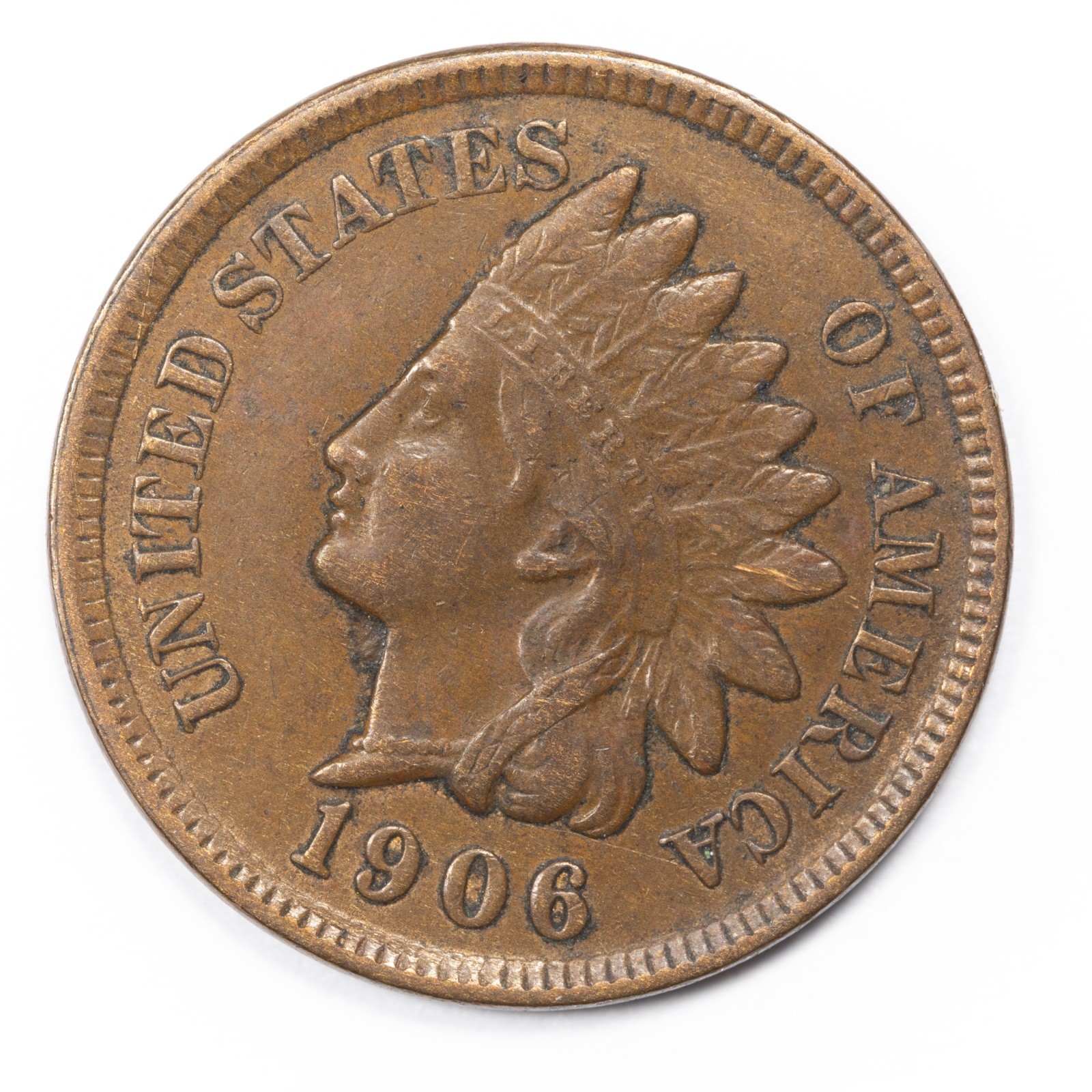 1906 Indian Head Penny Extremely Fine (XF)