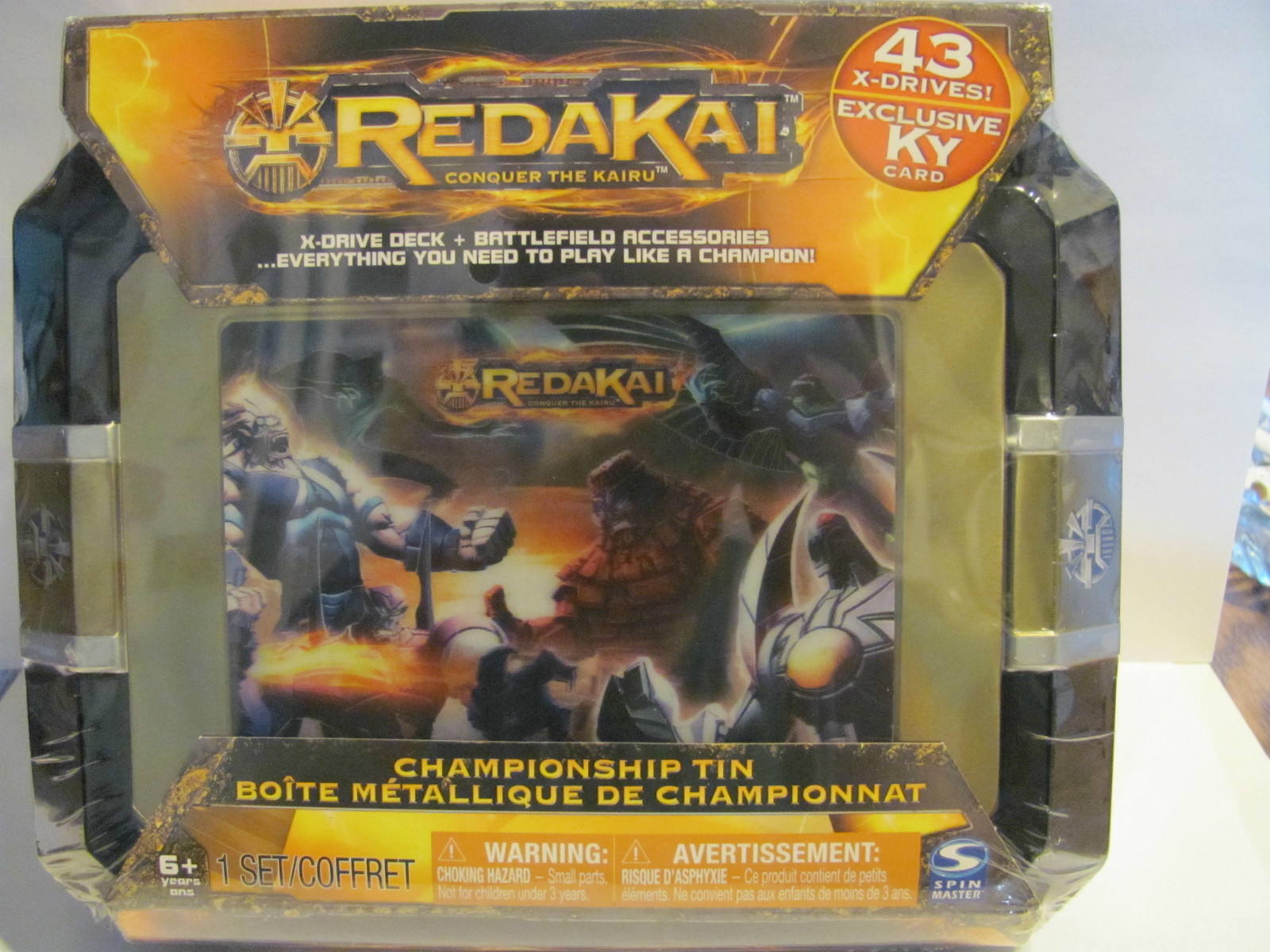 Redakai Conquer the Kairu  Championship Tin  X Drive Deck  1 set  * New in Box *