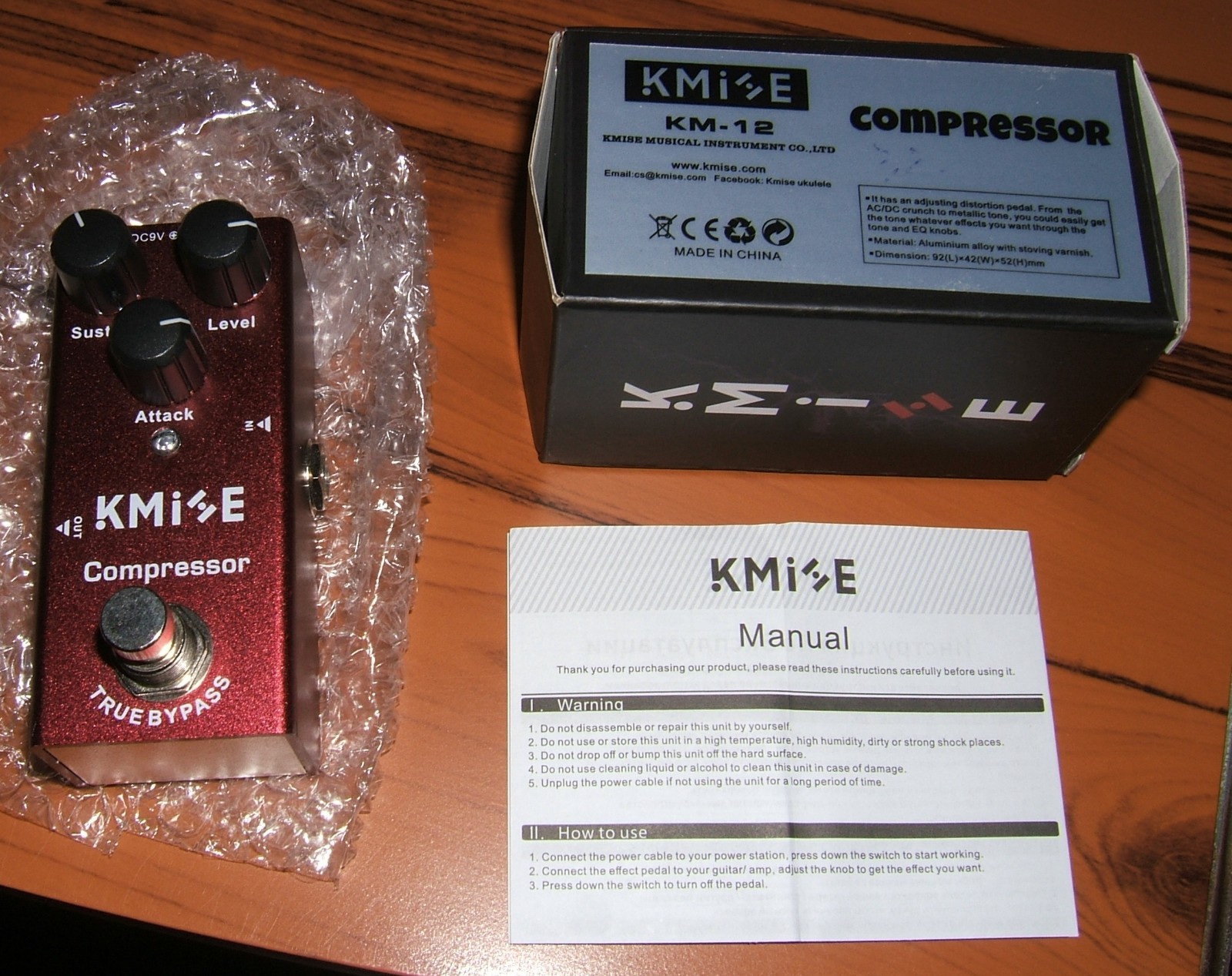 KMISE GUITAR COMPRESSION PEDAL /  NEVER USED