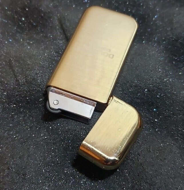 SLIM BUTANE LIGHTER Refillable Dolphin Vintage Style Solid Classic Fast Shipping