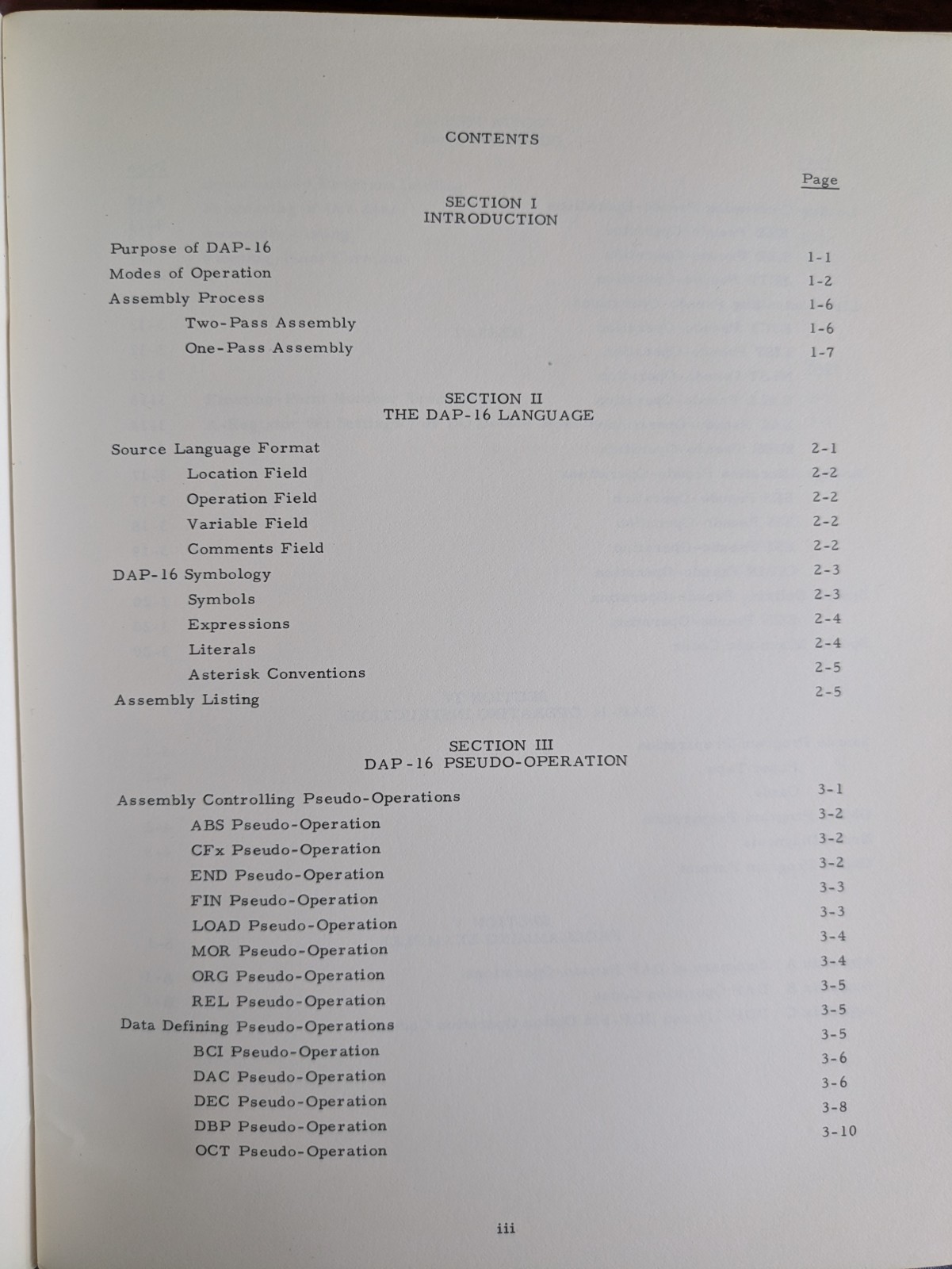 DAP MANUAL FOR 16-BIT DDP COMPUTERS- HONEYWELL COMPUTER CONTROL DIVISION 12/66