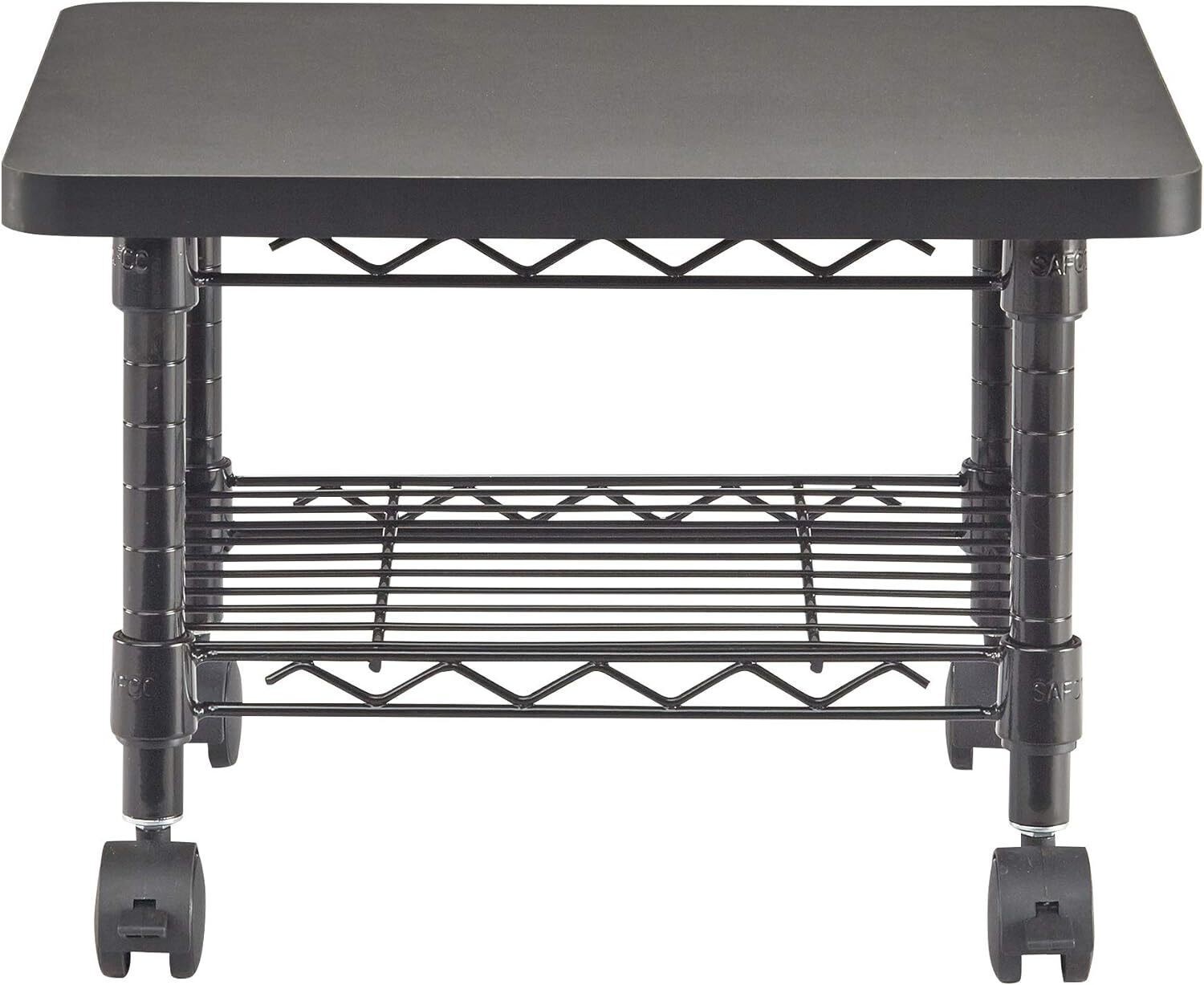 Under-Desk Utility Cart & Multi-Use Printer Stand Printer Table Mobile Rolling