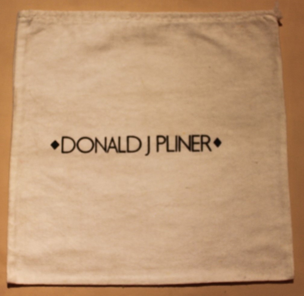 DONALD J PLINER Drawstring Dust Bag Purse Handbag Shoes Cover 13 1/4" x 13"