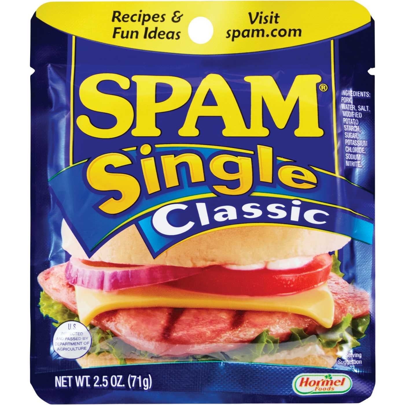 Spam Single Classic, 2.5 oz(2 pack)