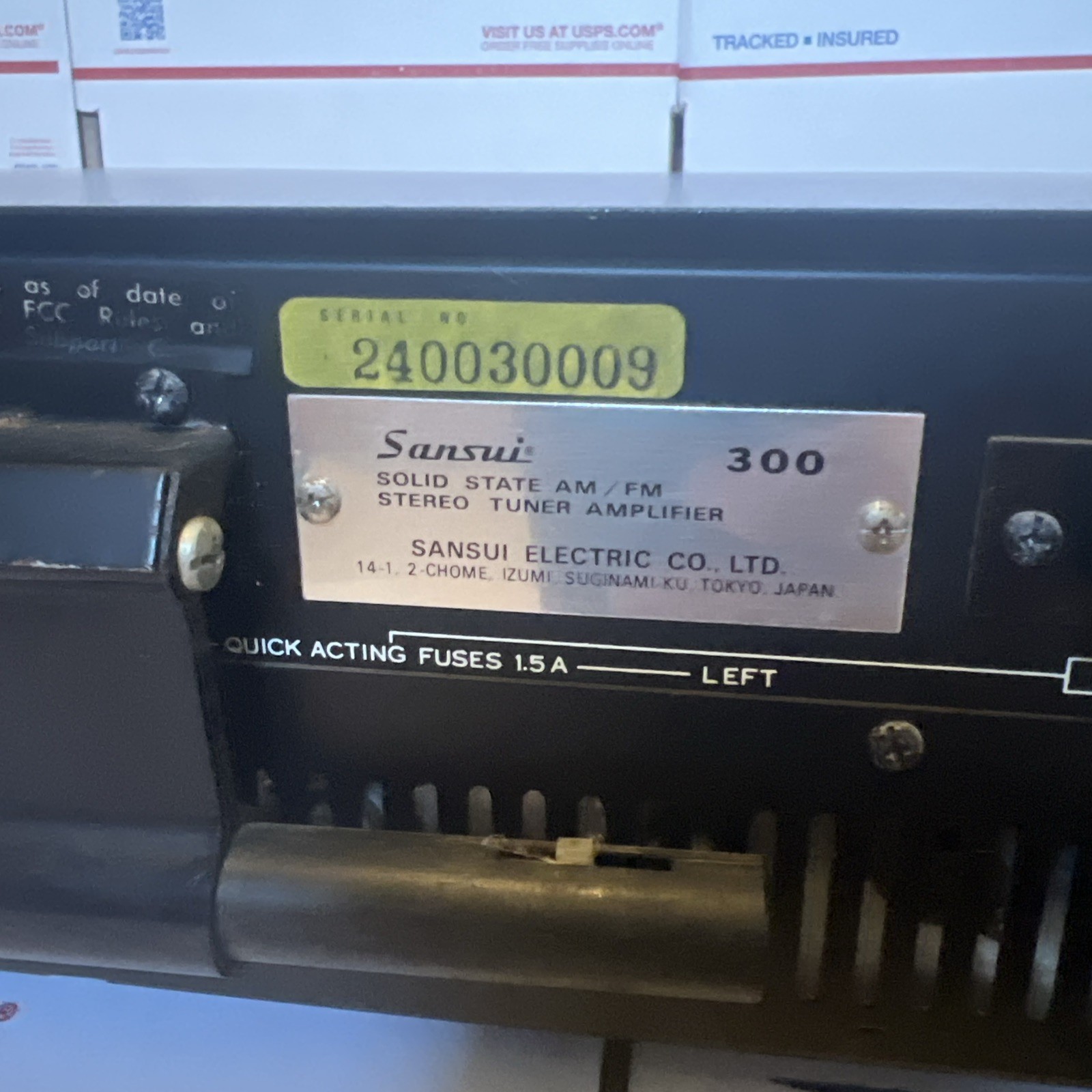 Sansui 300 Solid State AM/FM Tuner Amplifier W/Schematic - WORKS - WARRANTY