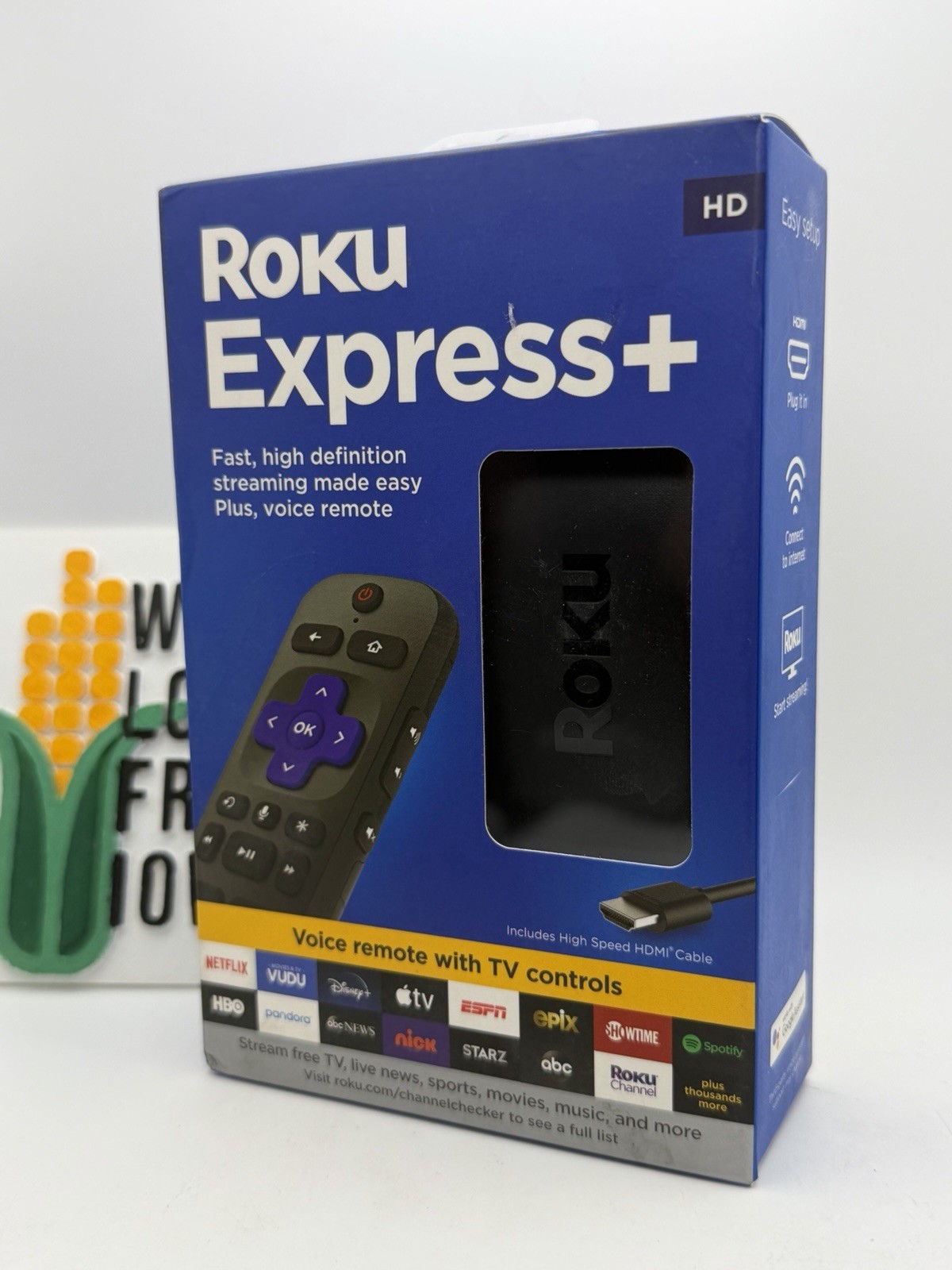 💥Roku Express+ HD Streaming Media Player 3931RW-NEW-FREE SHIP