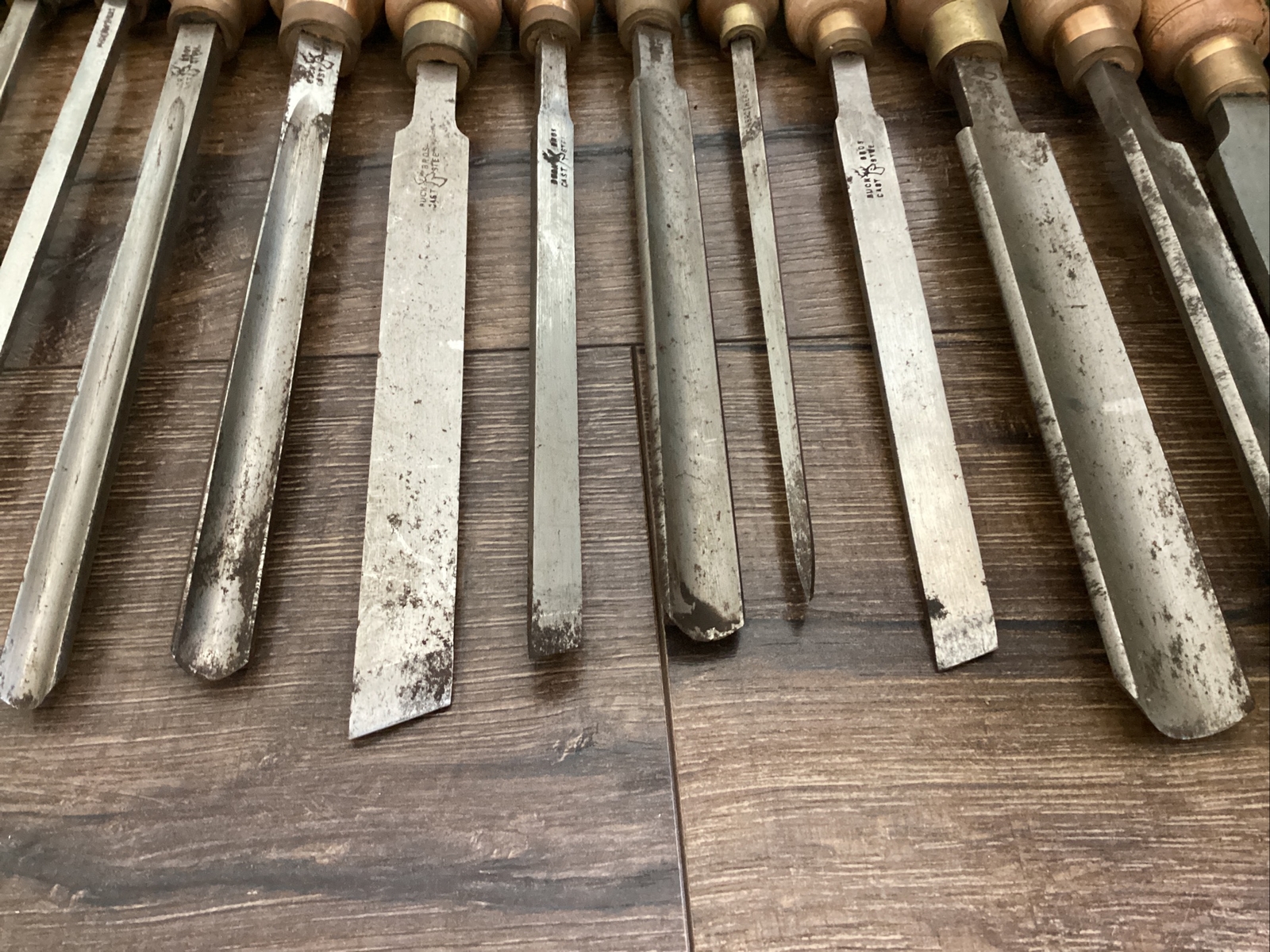 15 Antique Carving Woodworking Chisels 13 Buck Bros 2 Craftsman Free Ship