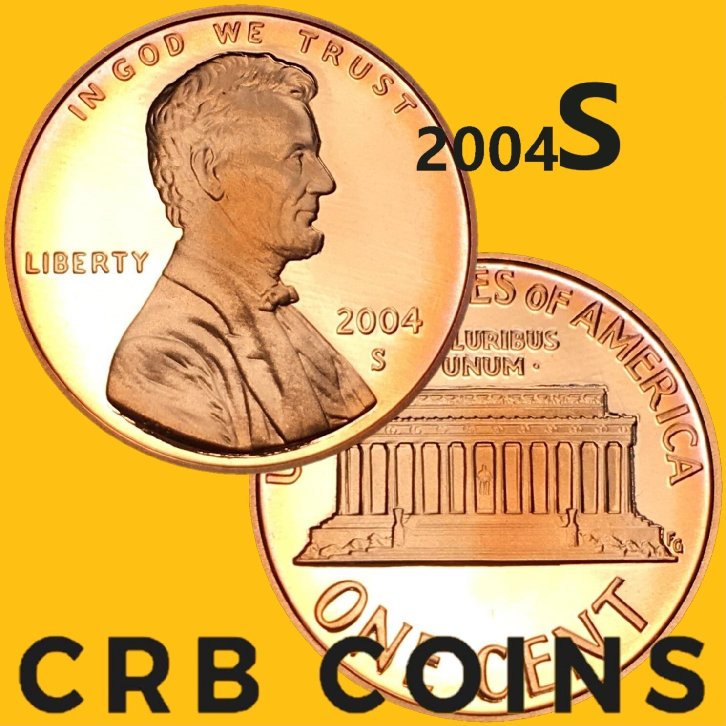2004-S Proof "Lincoln Memorial Cent" - Penny - Proof (PR) KM#201a -LP04S