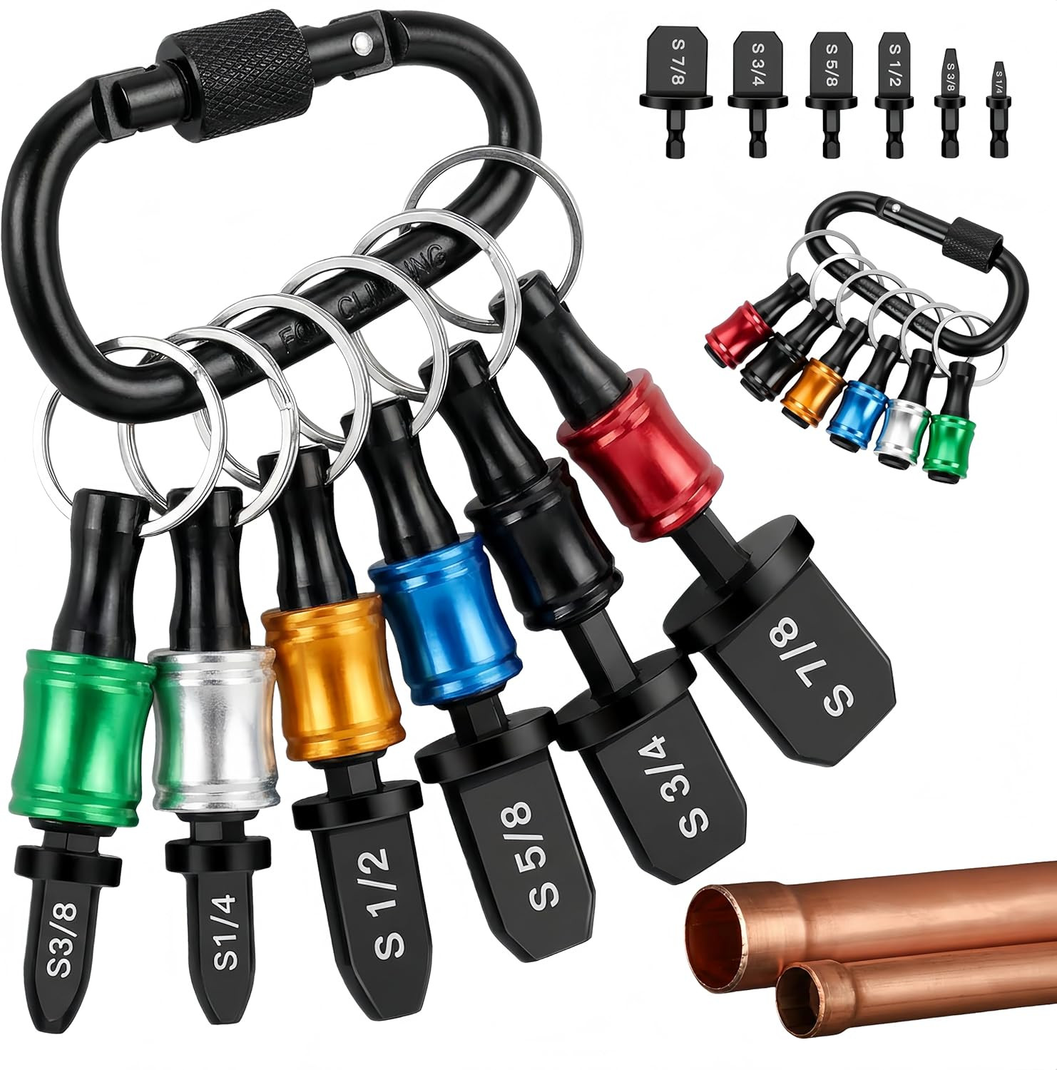 13PCS Swage Tool HVAC Repairing Set with Bit Holders, Hvac Gifts, Air Conditione