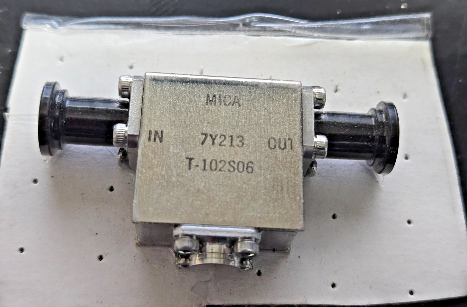 MICA T-102S06 isolator 2--2.4 GHz 0.4dB insertion loss,  20dB isolation NEW