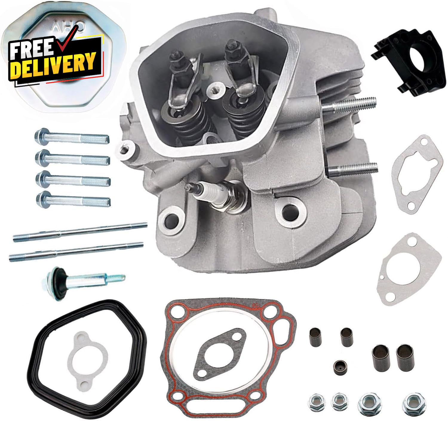 Assembled Cylinder Head Compatible with Harbor Freight Predator 420Cc Engine