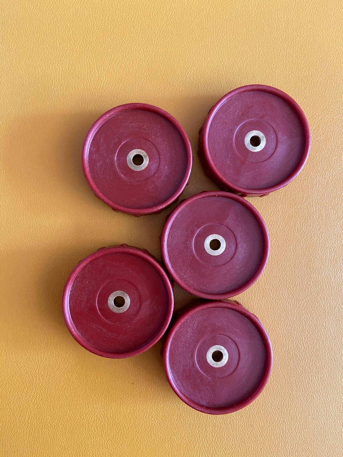 (5pcs.) Red Valve Wheel new production for lantern Coleman Reproduction