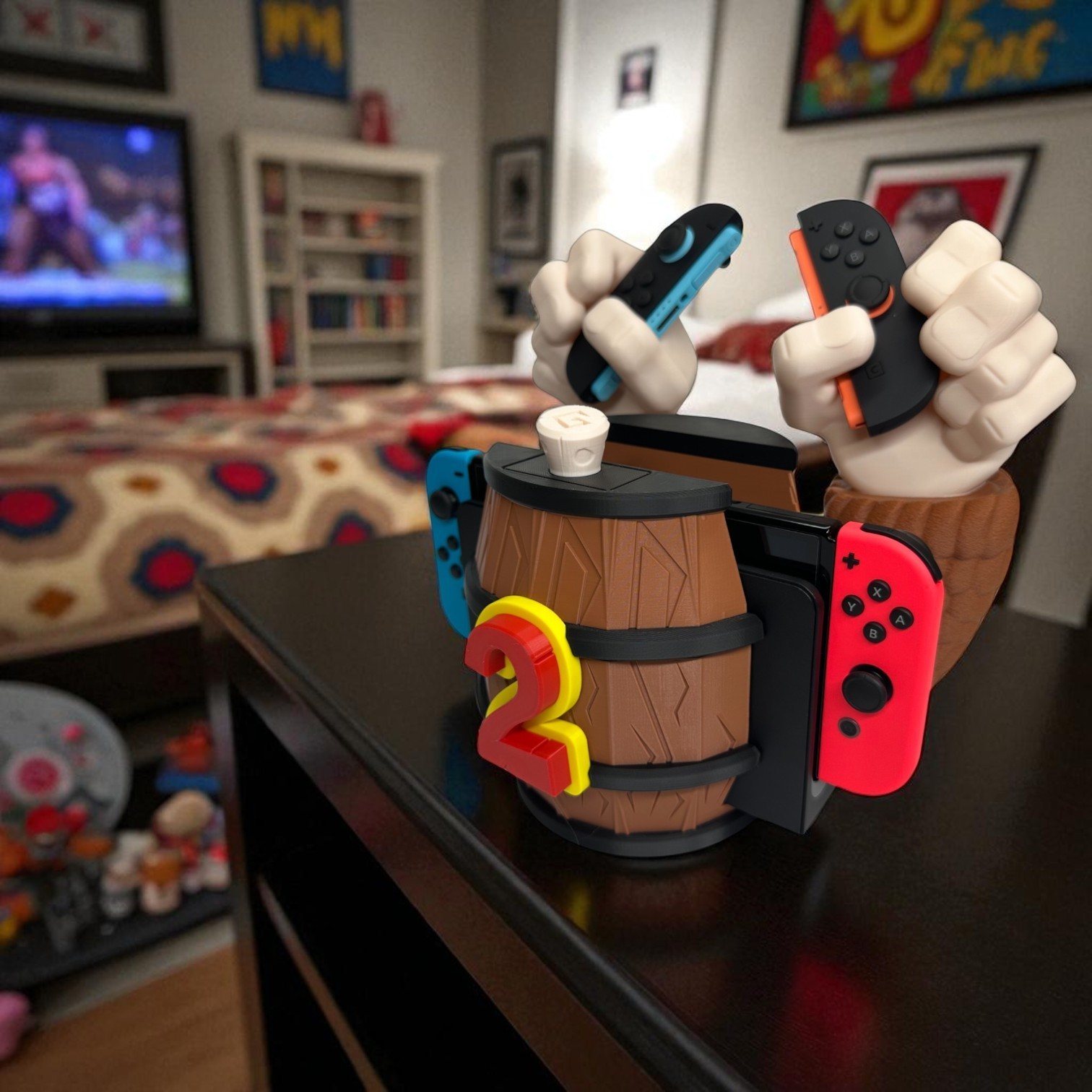 Barrel Grip Stand for Nintendo Switch 1 & 2 – Console Stand Docking Stations