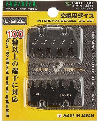 ENGINEER PAD-13S Replacement Dies Set for PAD-11/12/13 Crimp Tool Japan