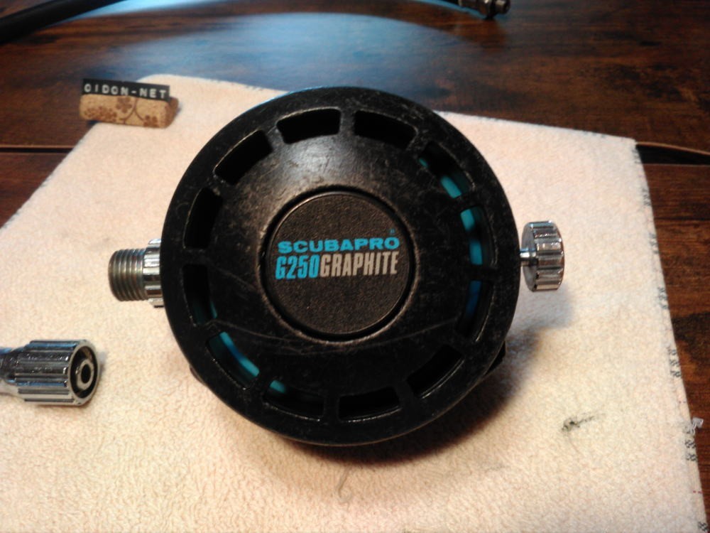 Scubapro G250 GRAPHITE Second-Stage. Pressure checked; no air leaks