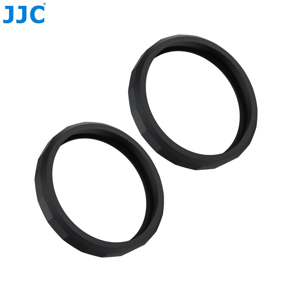 2X JJC Silicone Lens Protector Ring for DJI Osmo Action 5 Pro Action 4 3 Black