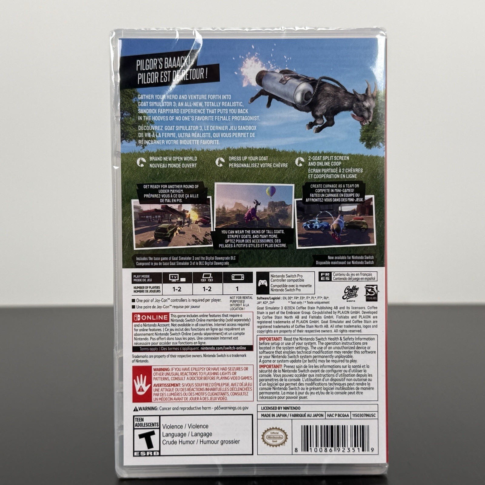Goat Simulator 3 (Nintendo Switch) - NEW SEALED