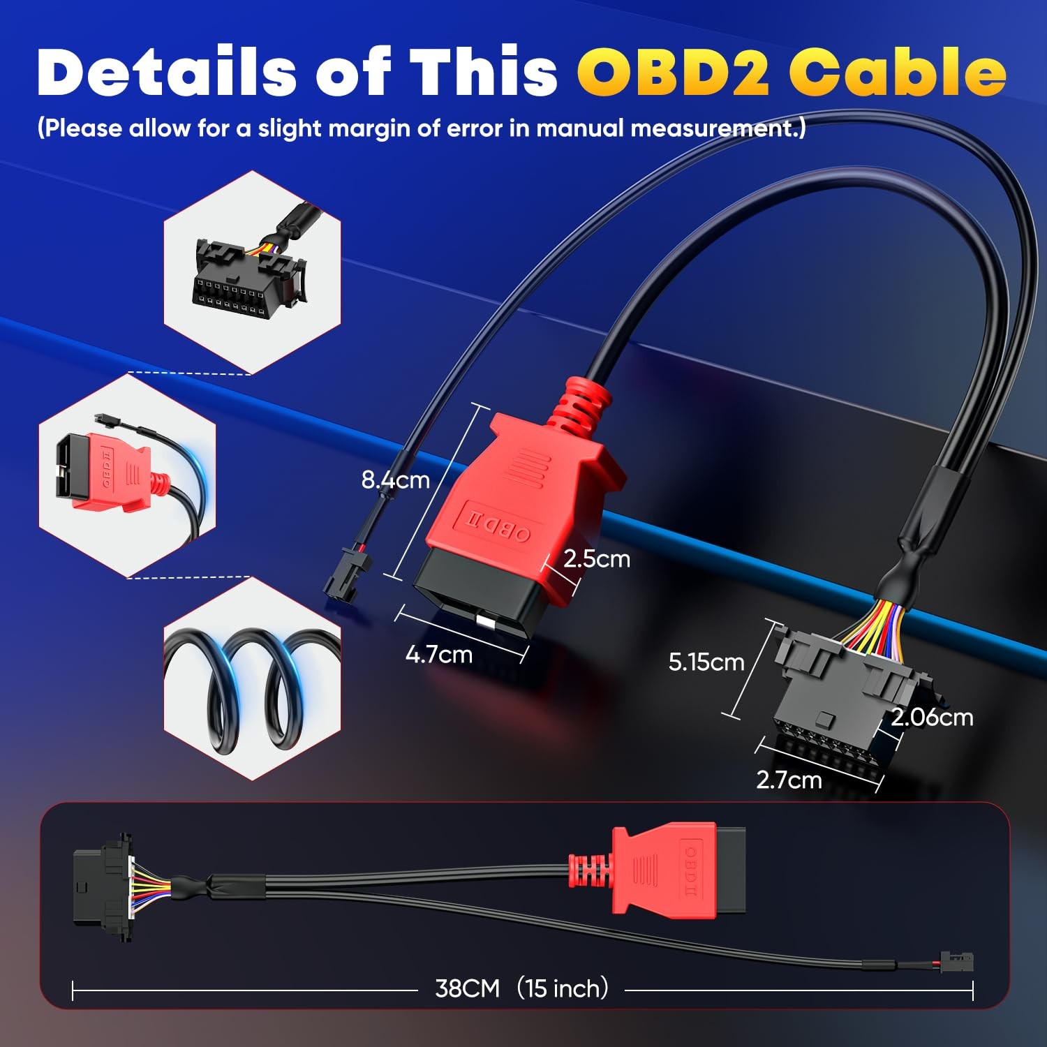 Autel Original OBD2 Adapter Security Gate Bypass Cable, SGW Cable...